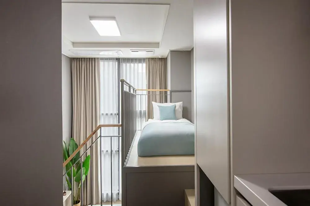 Bedroom, Bed in Sollago Myeongdong Hotel & Residence Bedroom, Bed in Sollago Myeongdong Hotel & Residence