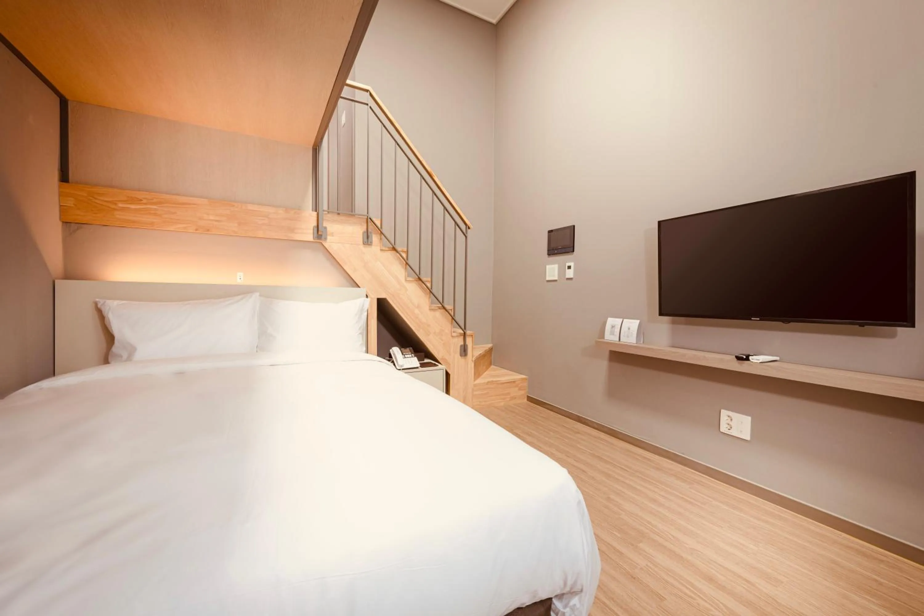 Bedroom, Bed in Sollago Myeongdong Hotel & Residence