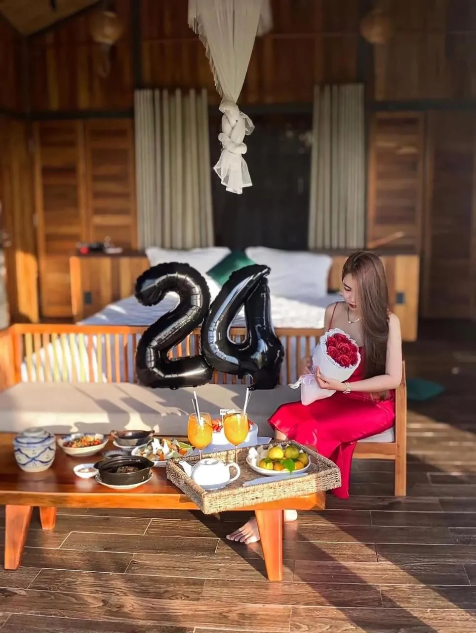 Bed in The Ruong Resort