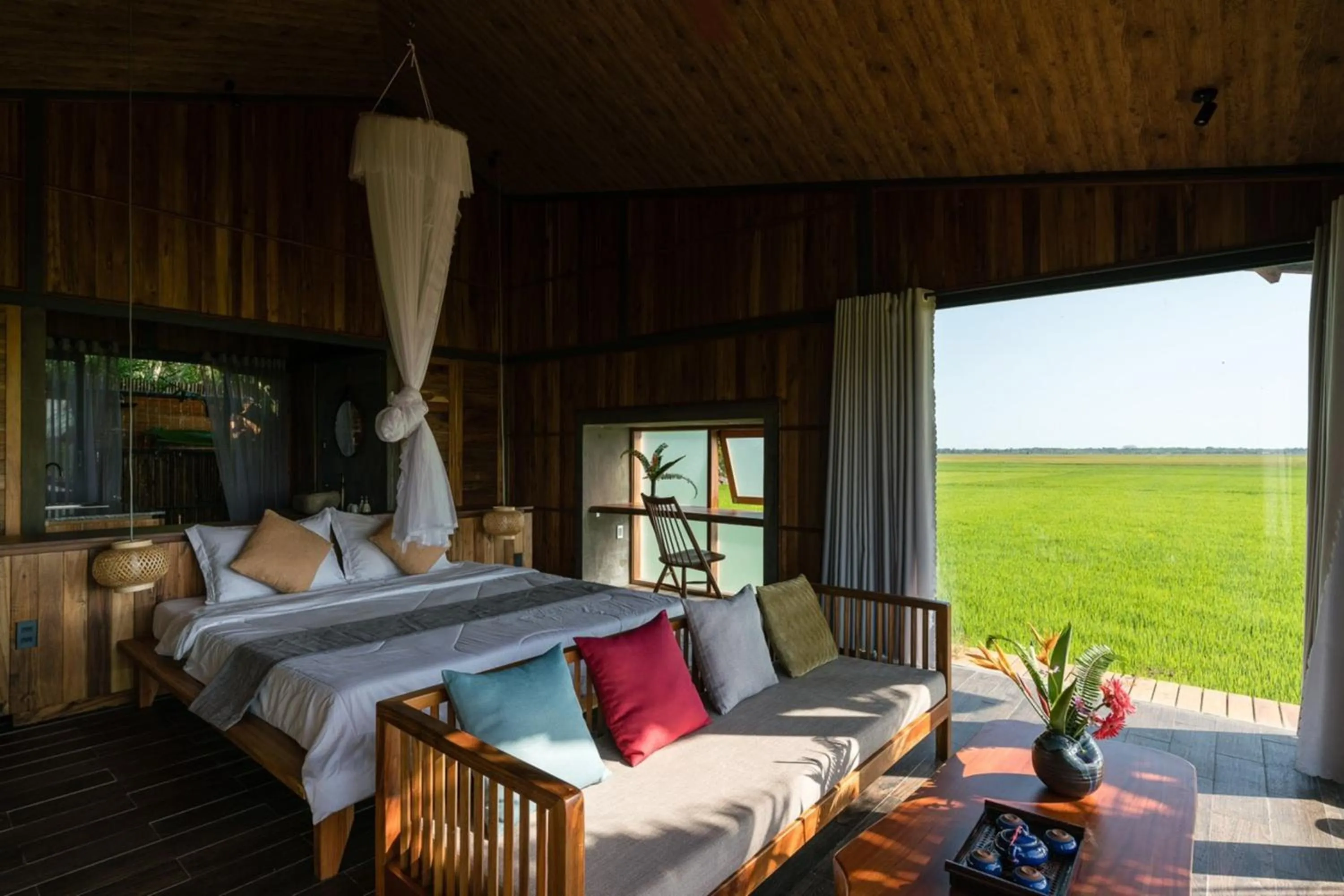 Bed in The Ruong Resort