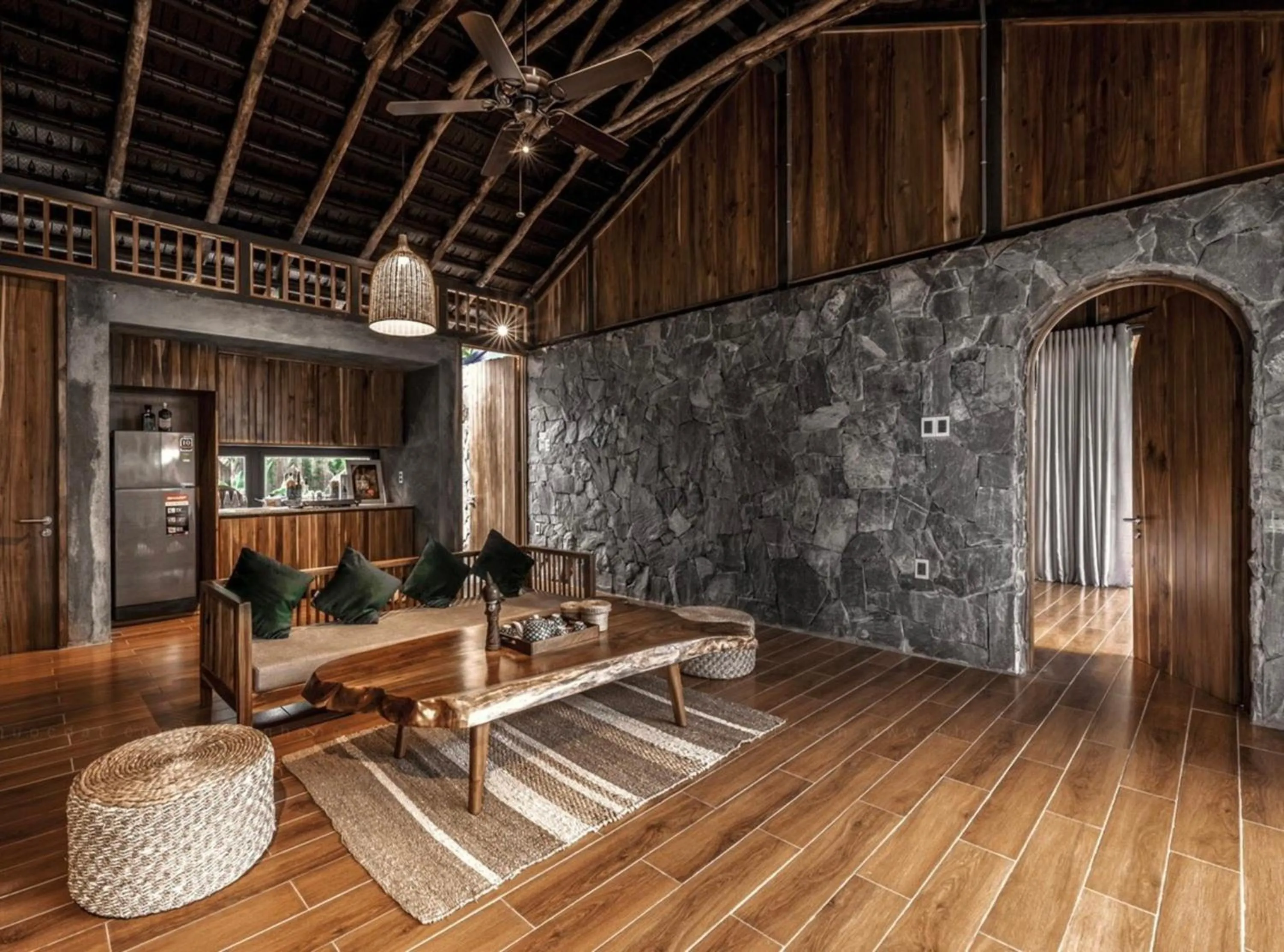 Living room in The Ruong Resort