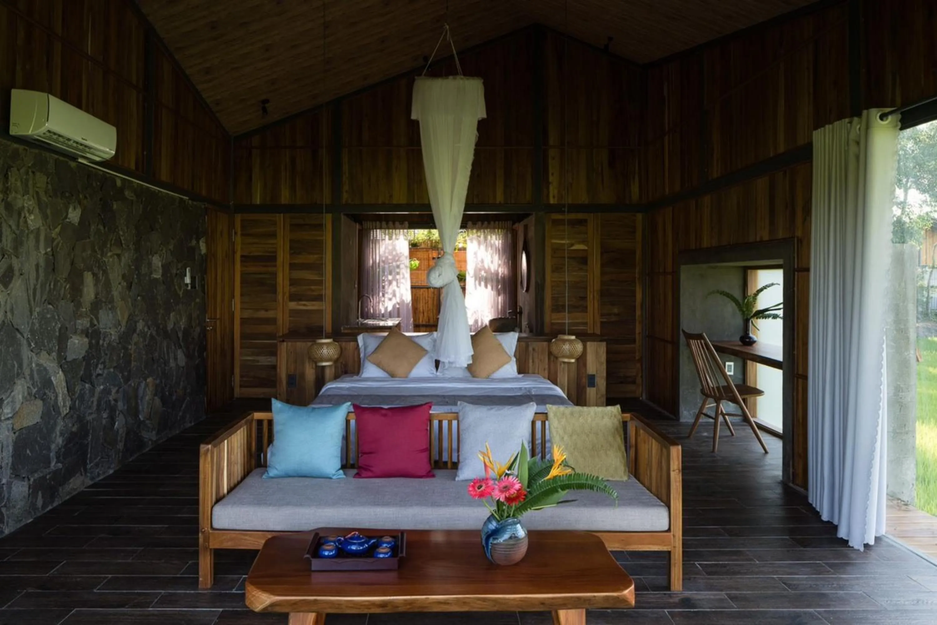 Bed in The Ruong Resort