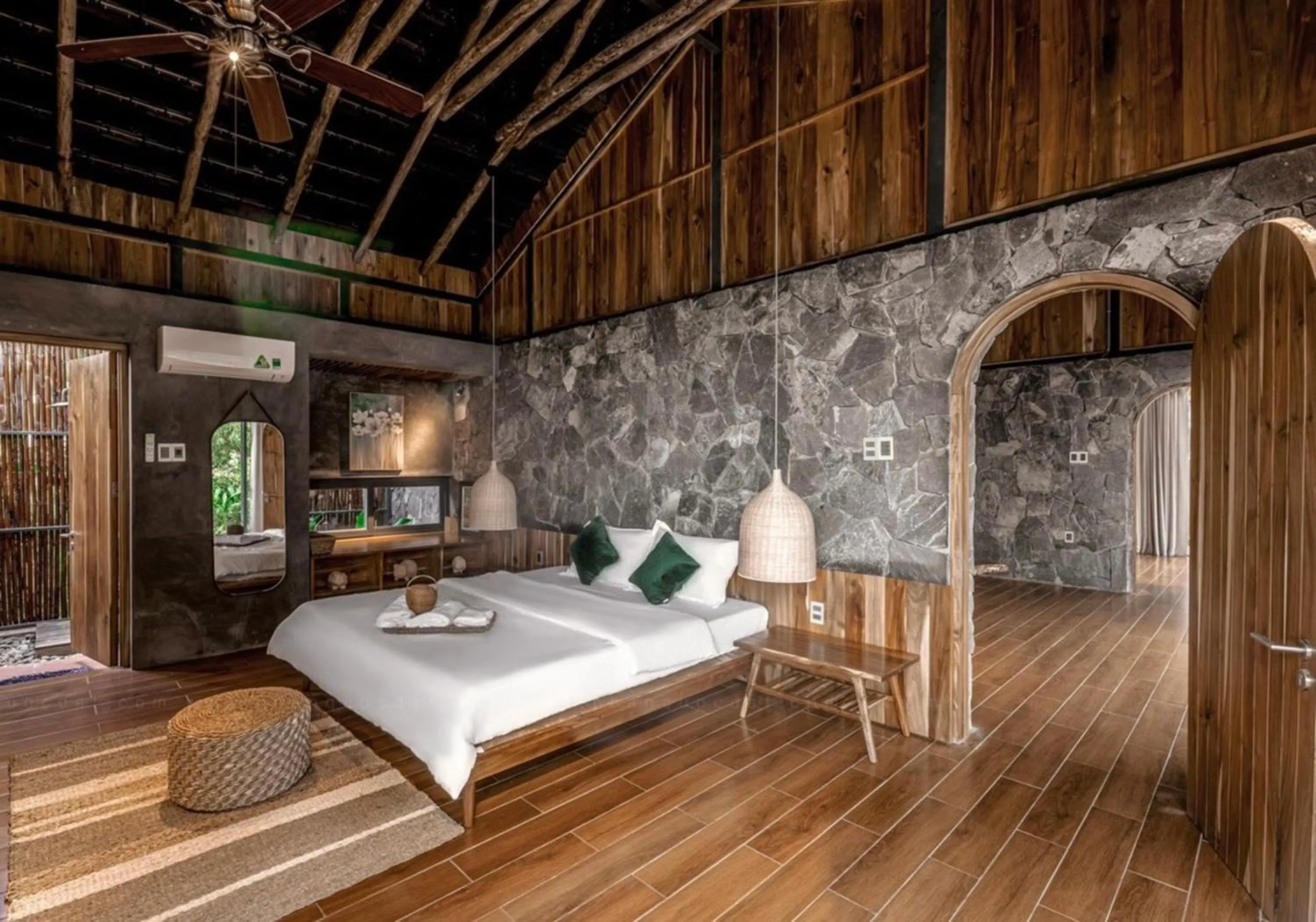 Bed in The Ruong Resort