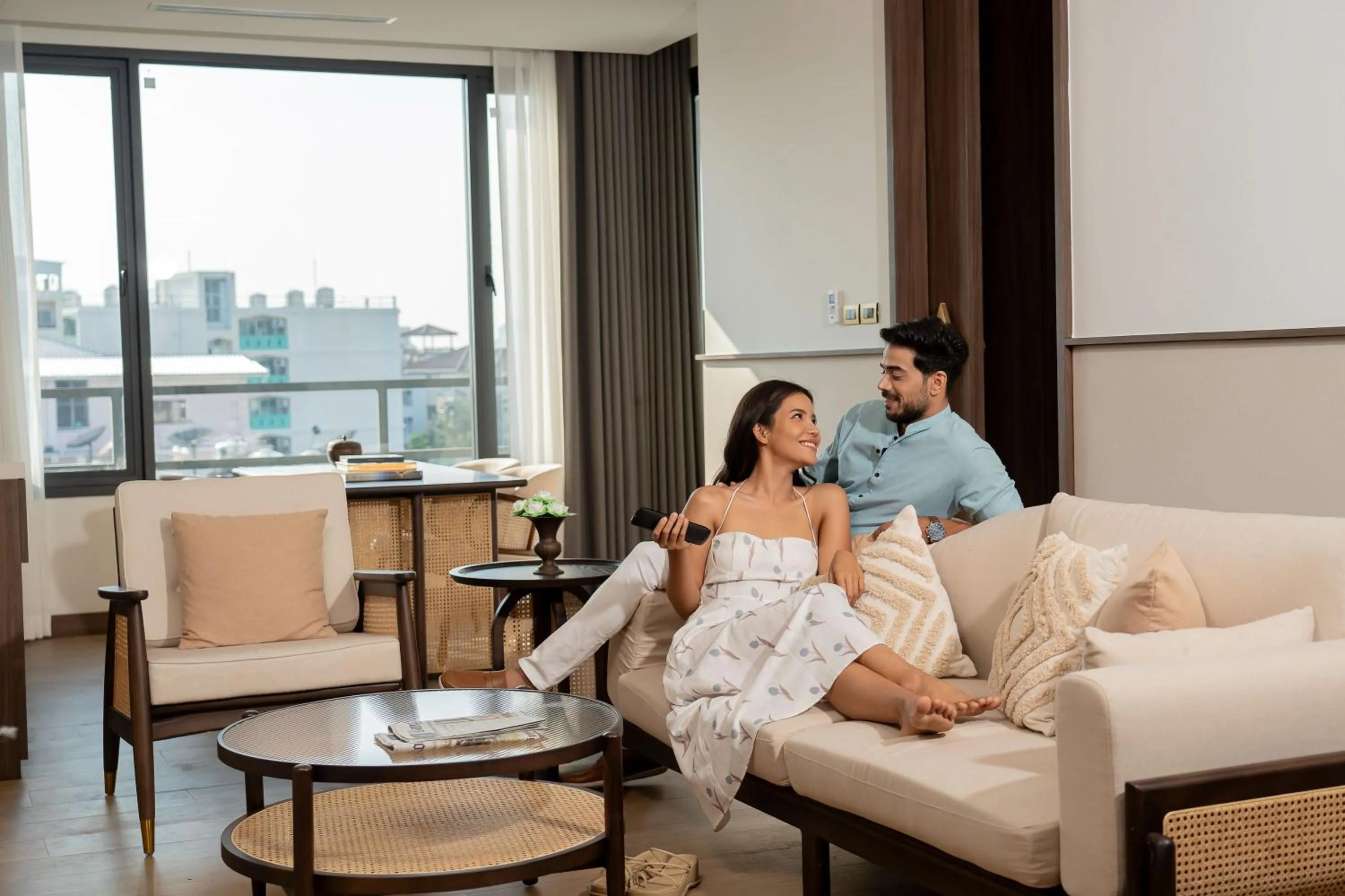 Living room in Pranakorn Heritage Hotel