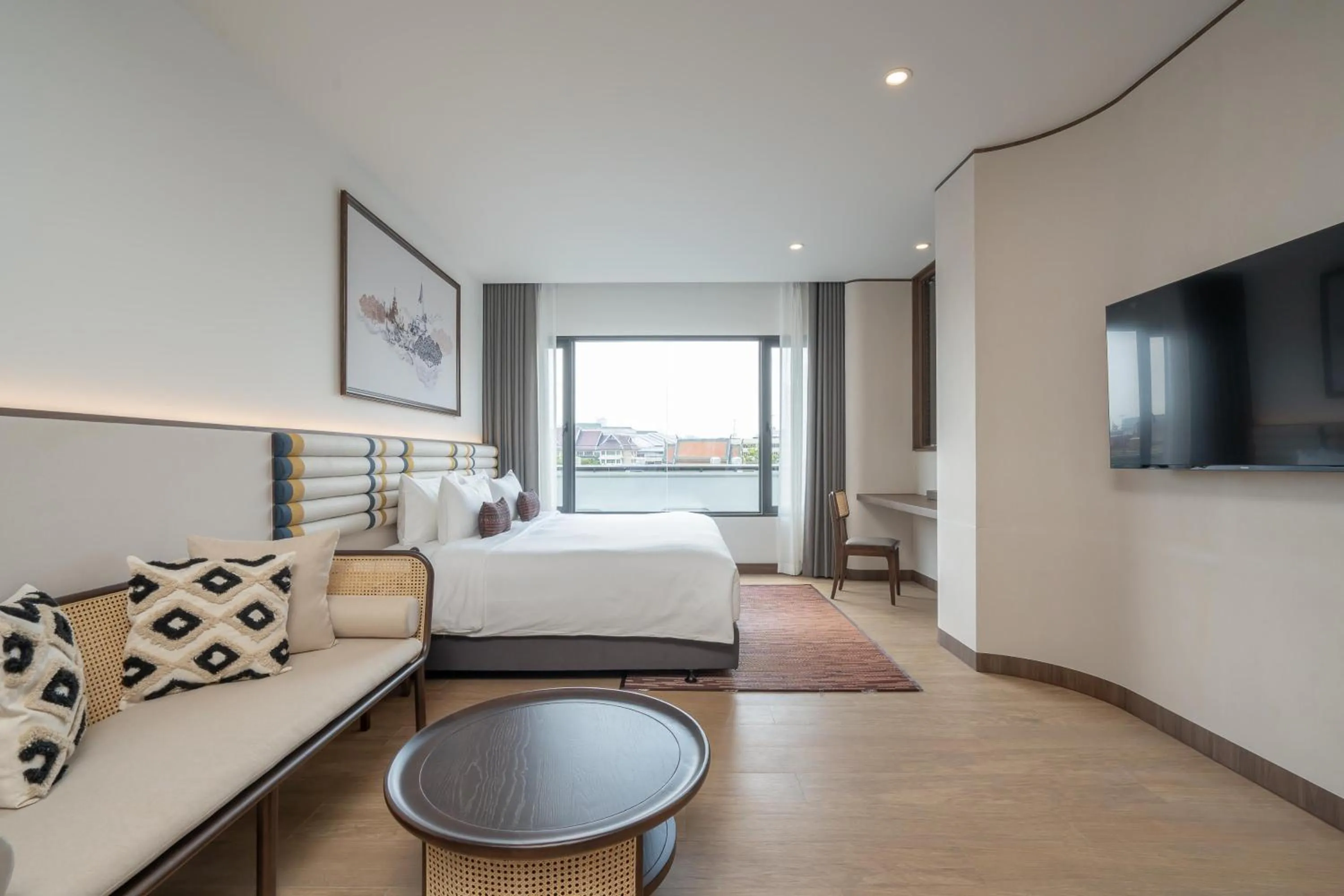 Bed in Pranakorn Heritage Hotel