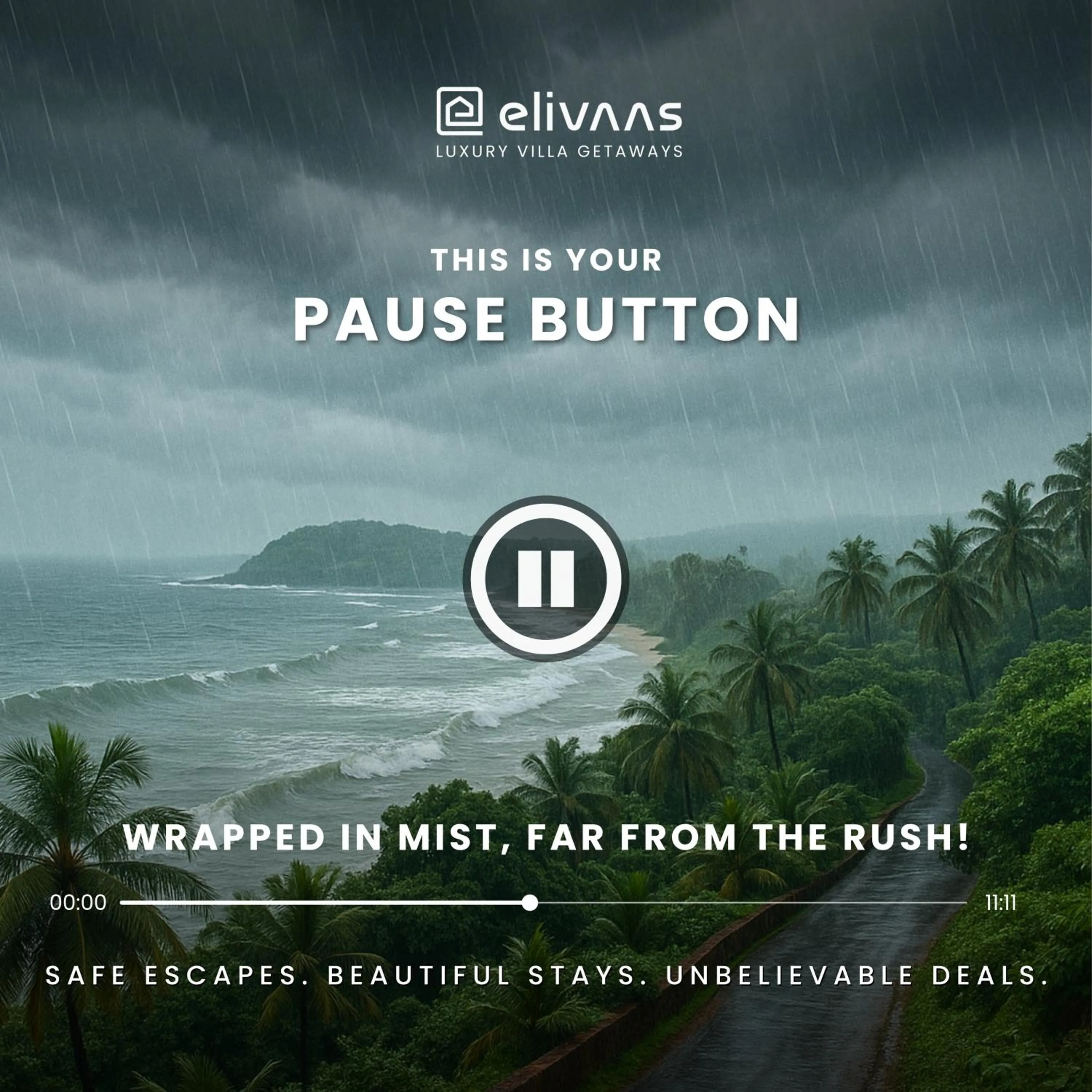 ELIVAAS 4 BHK with Pvt Pool & Entertainment Room - Indah
