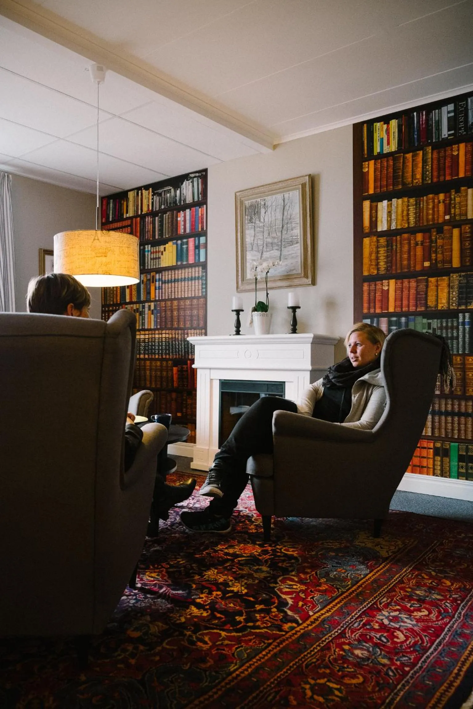 Lobby or reception in Eksjö Stadshotell Annex