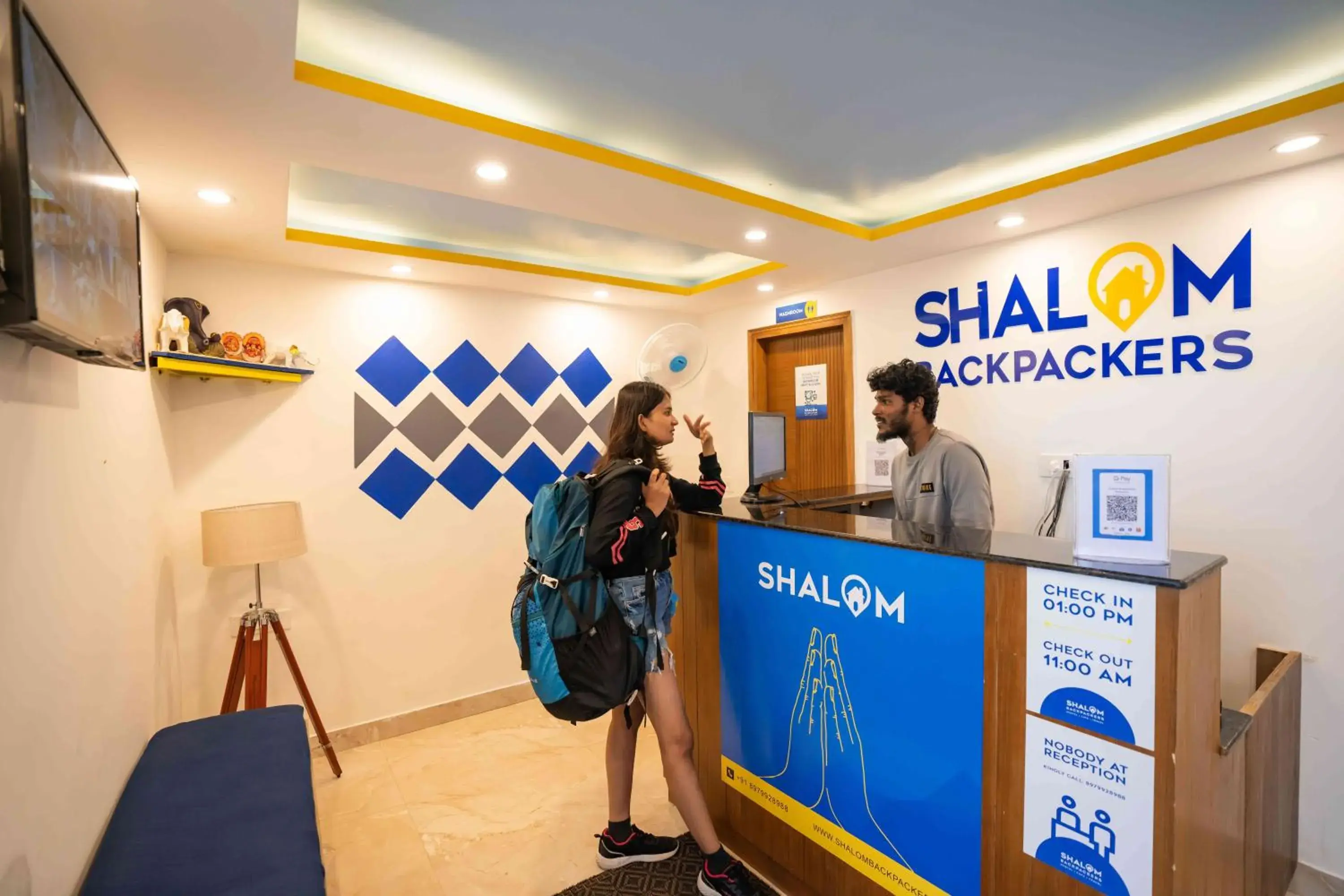 Lobby or reception in Shalom Backpackers Mussoorie Lobby or reception in Shalom Backpackers Mussoorie
