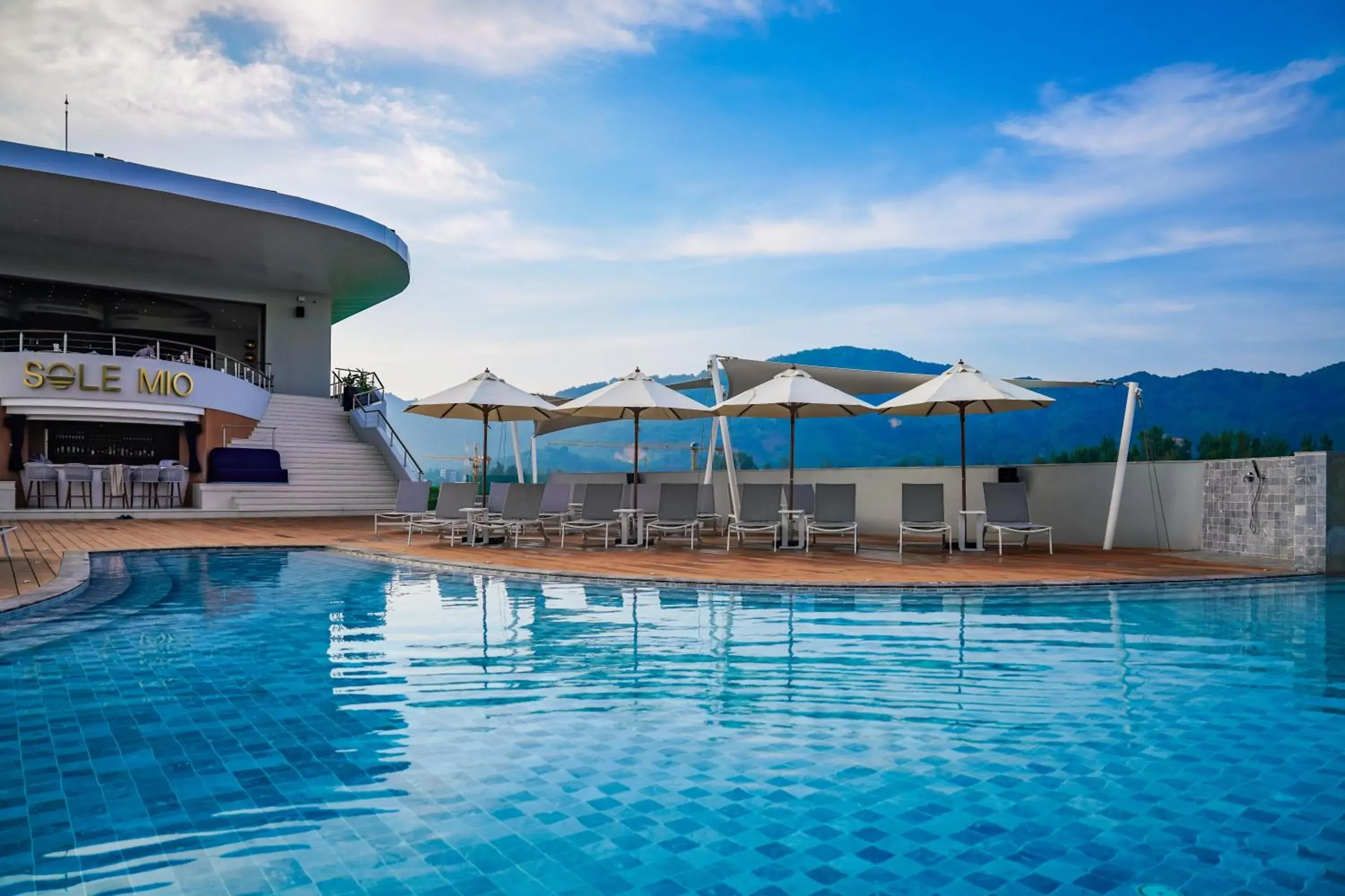 Pool view in Sole Mio Boutique Hotel and Wellness - Adults Only Pool view in Sole Mio Boutique Hotel and Wellness - Adults Only