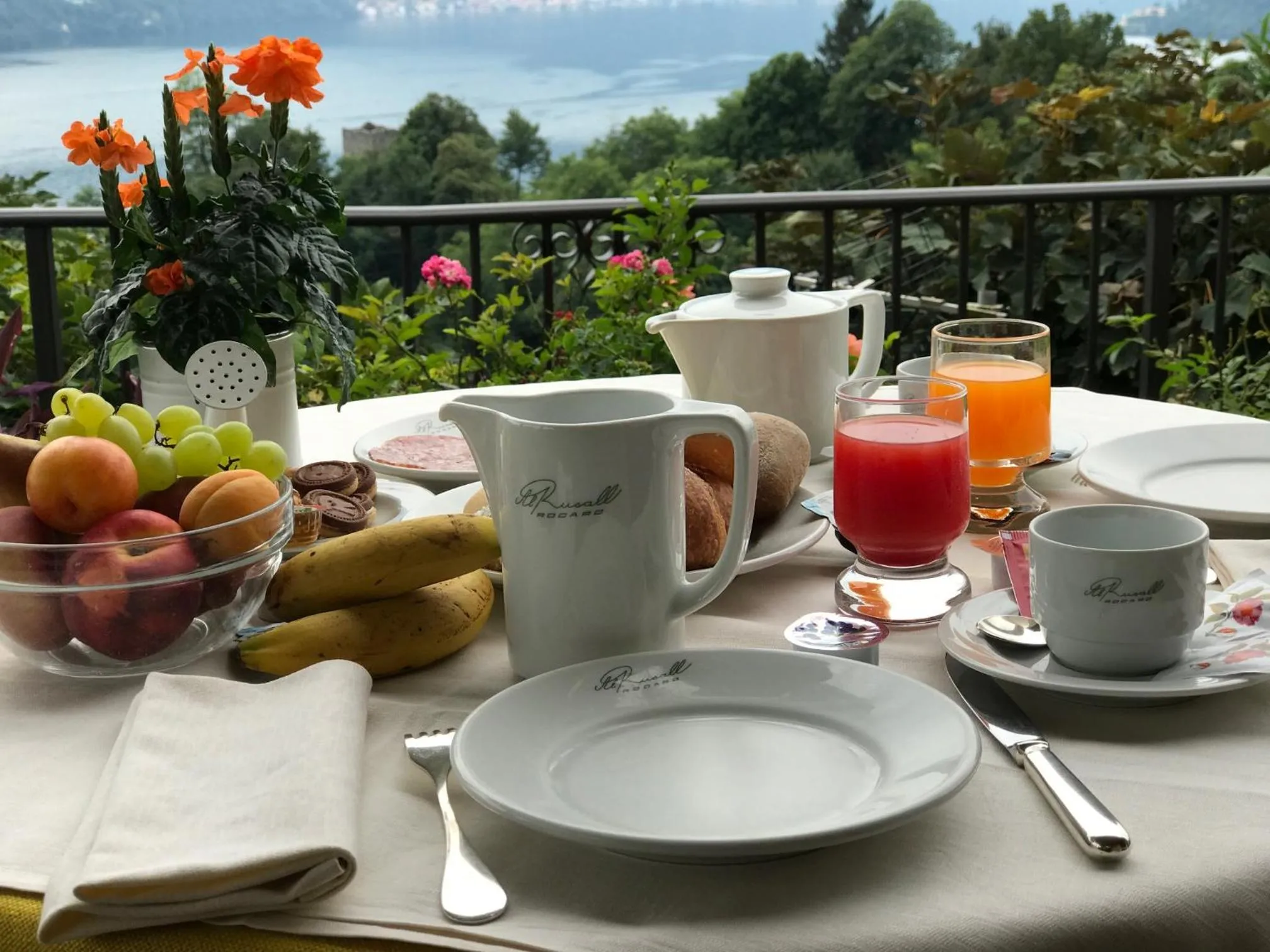 Continental breakfast in Albergo Rusall