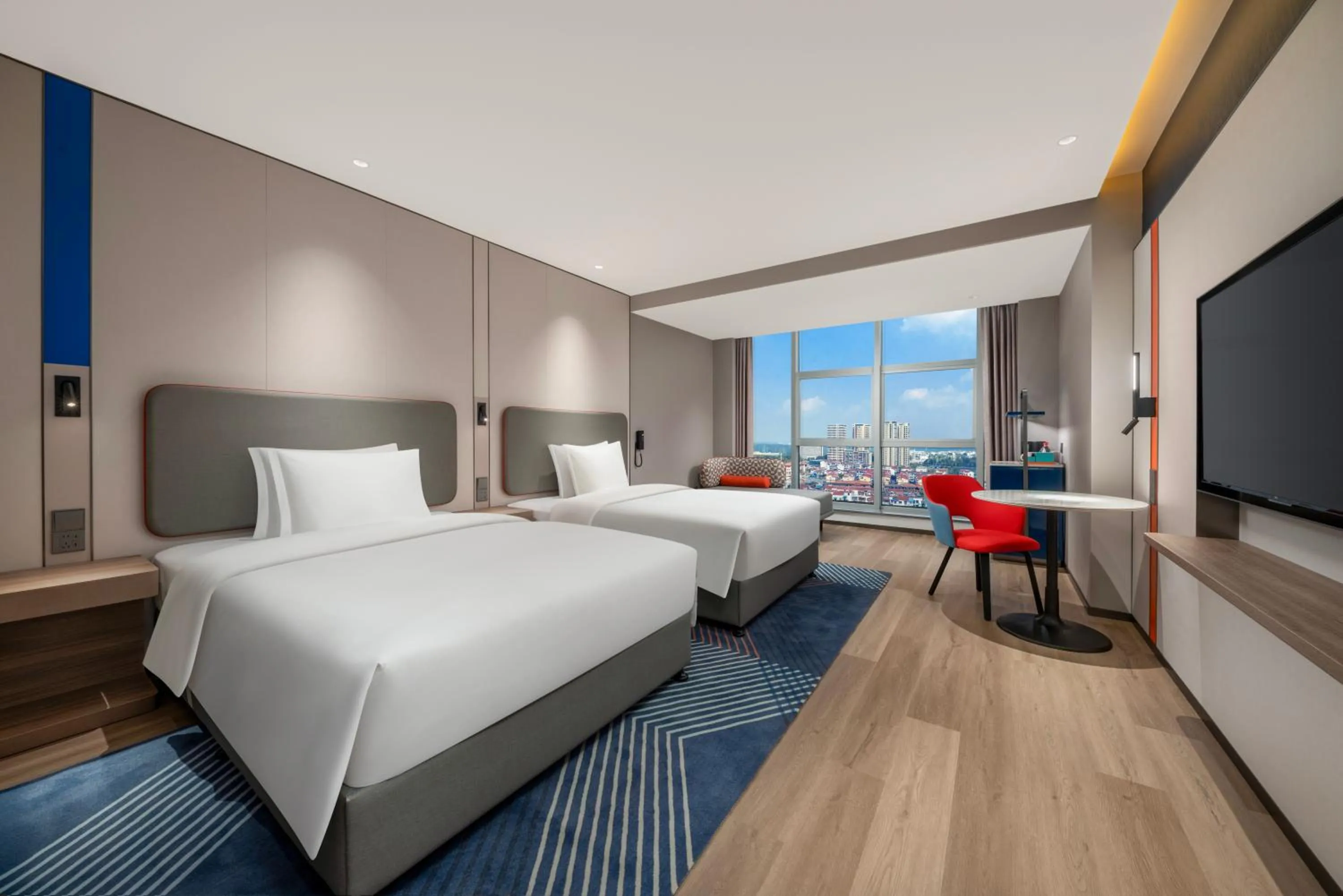 Bed in Holiday Inn Express Mianyang Sci-Tech City by IHG