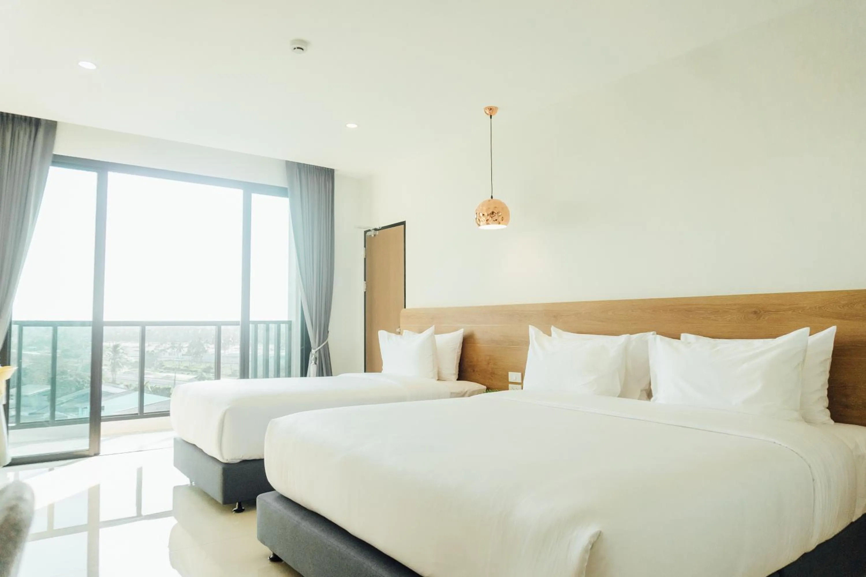 Bed in Mountain&Sea Hotel Prachuap