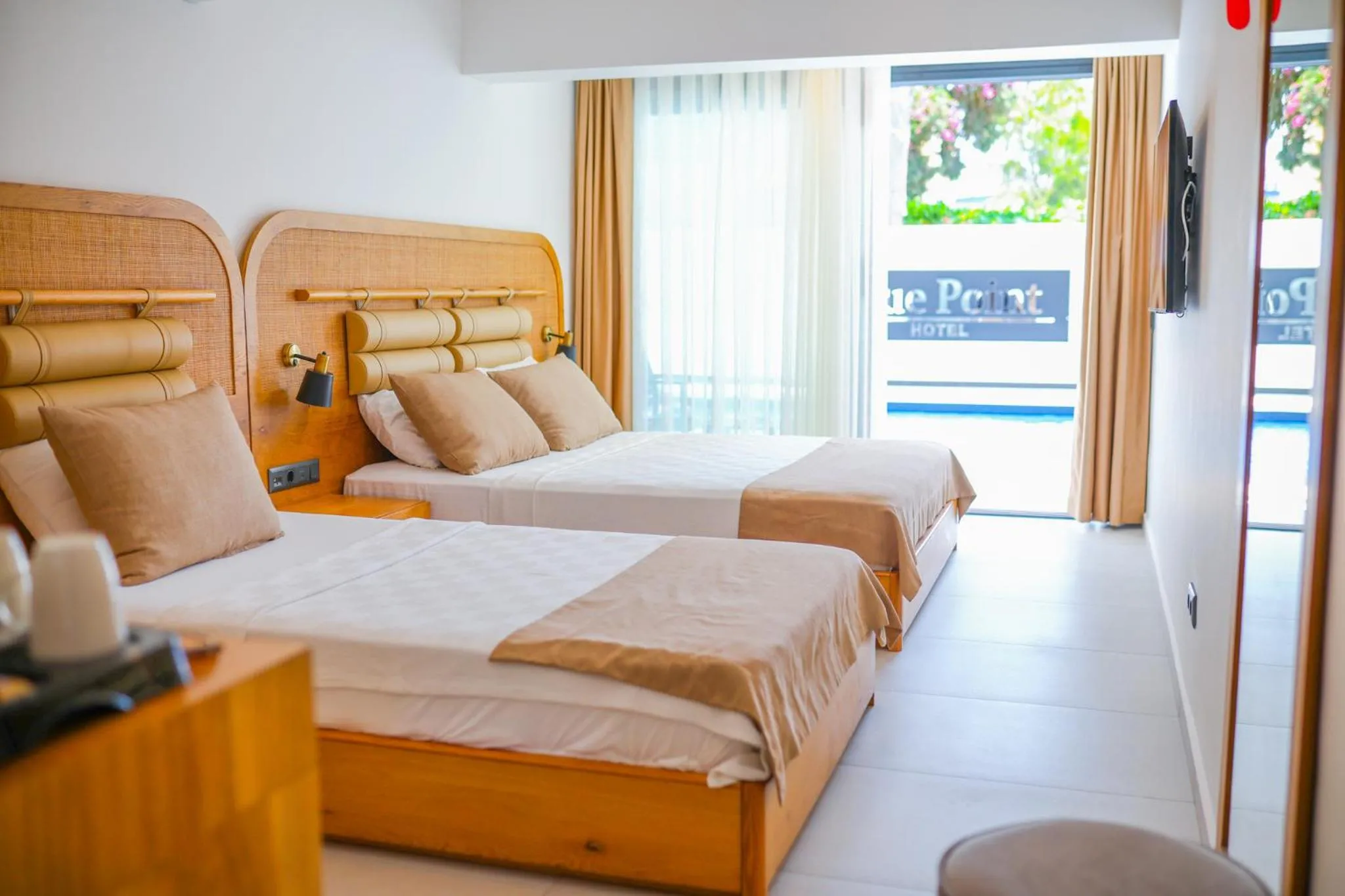 Bed in Blue Point Hotel Yalikavak