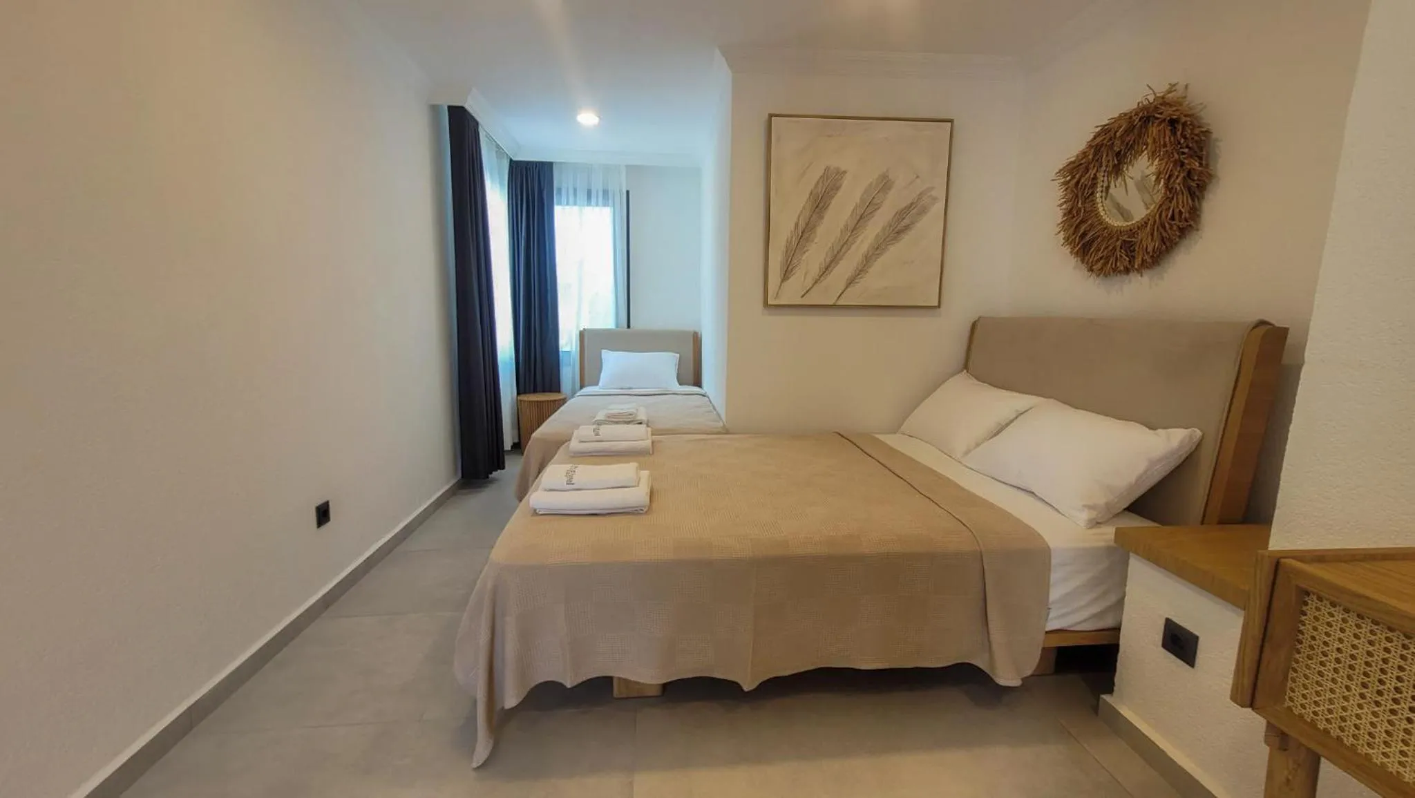 Bed in Blue Point Hotel Yalikavak