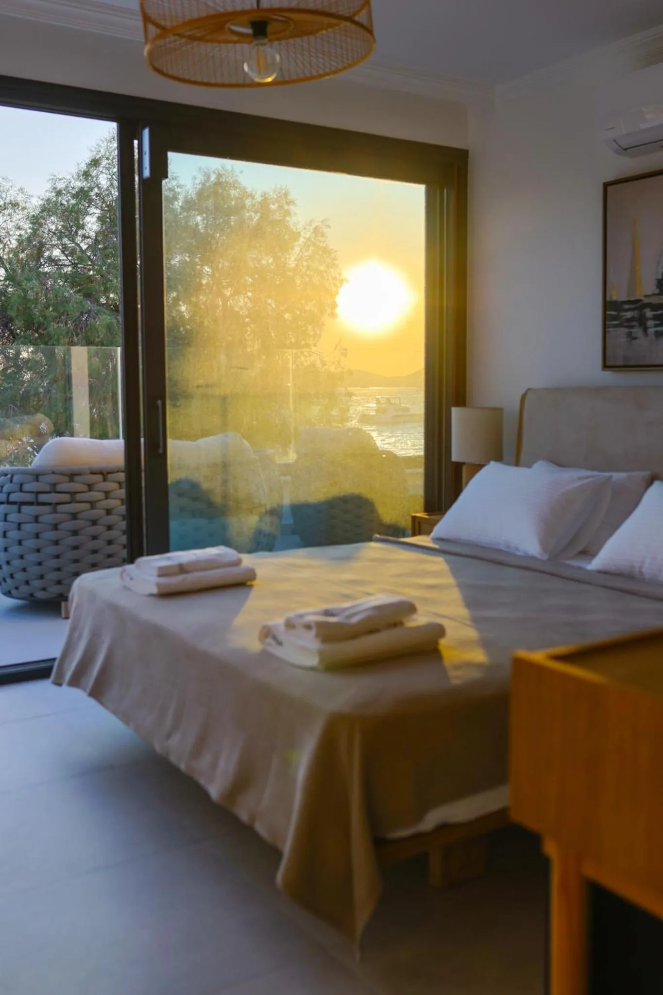 Bed in Blue Point Hotel Yalikavak