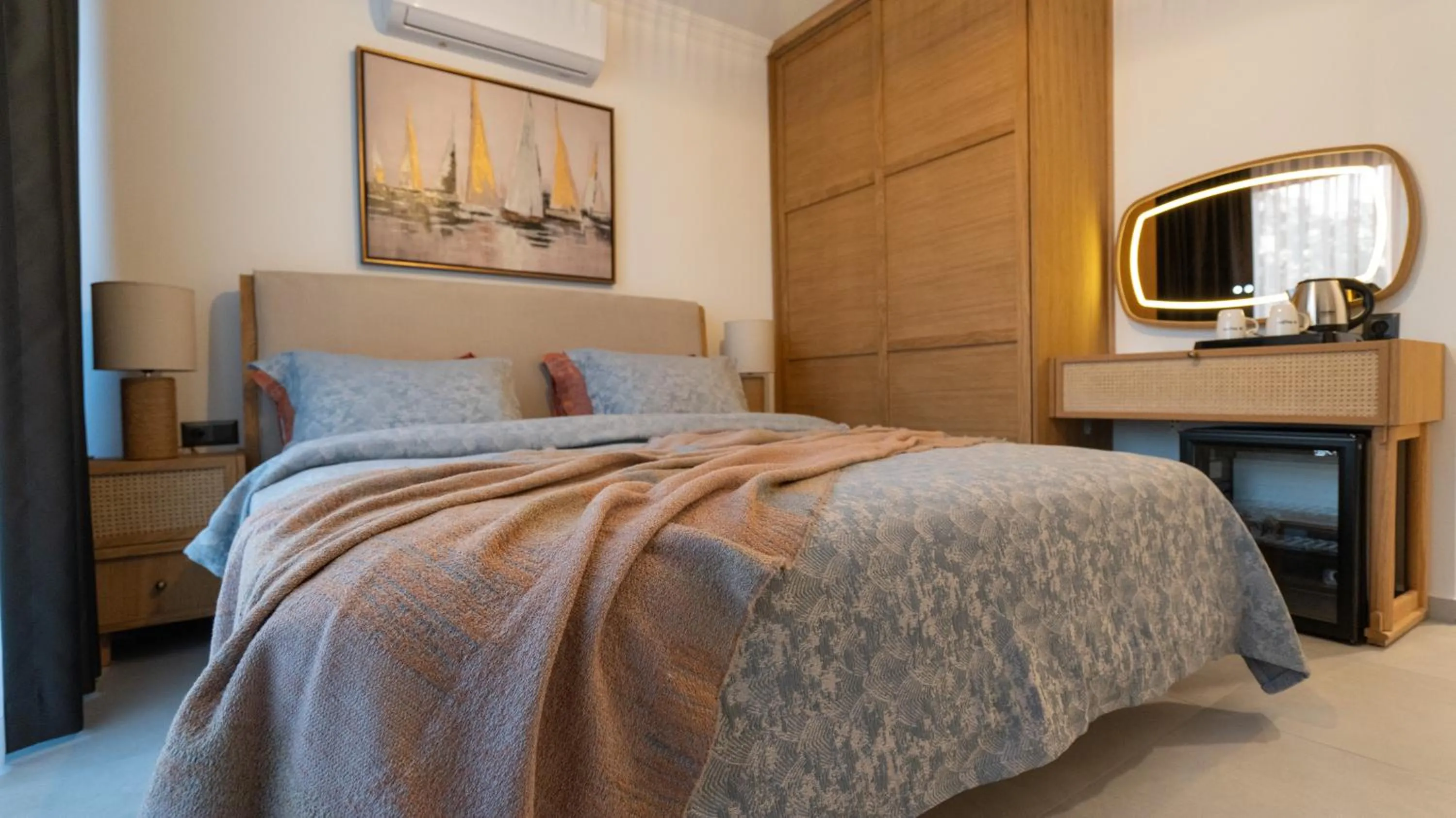 Bed in Blue Point Hotel Yalikavak