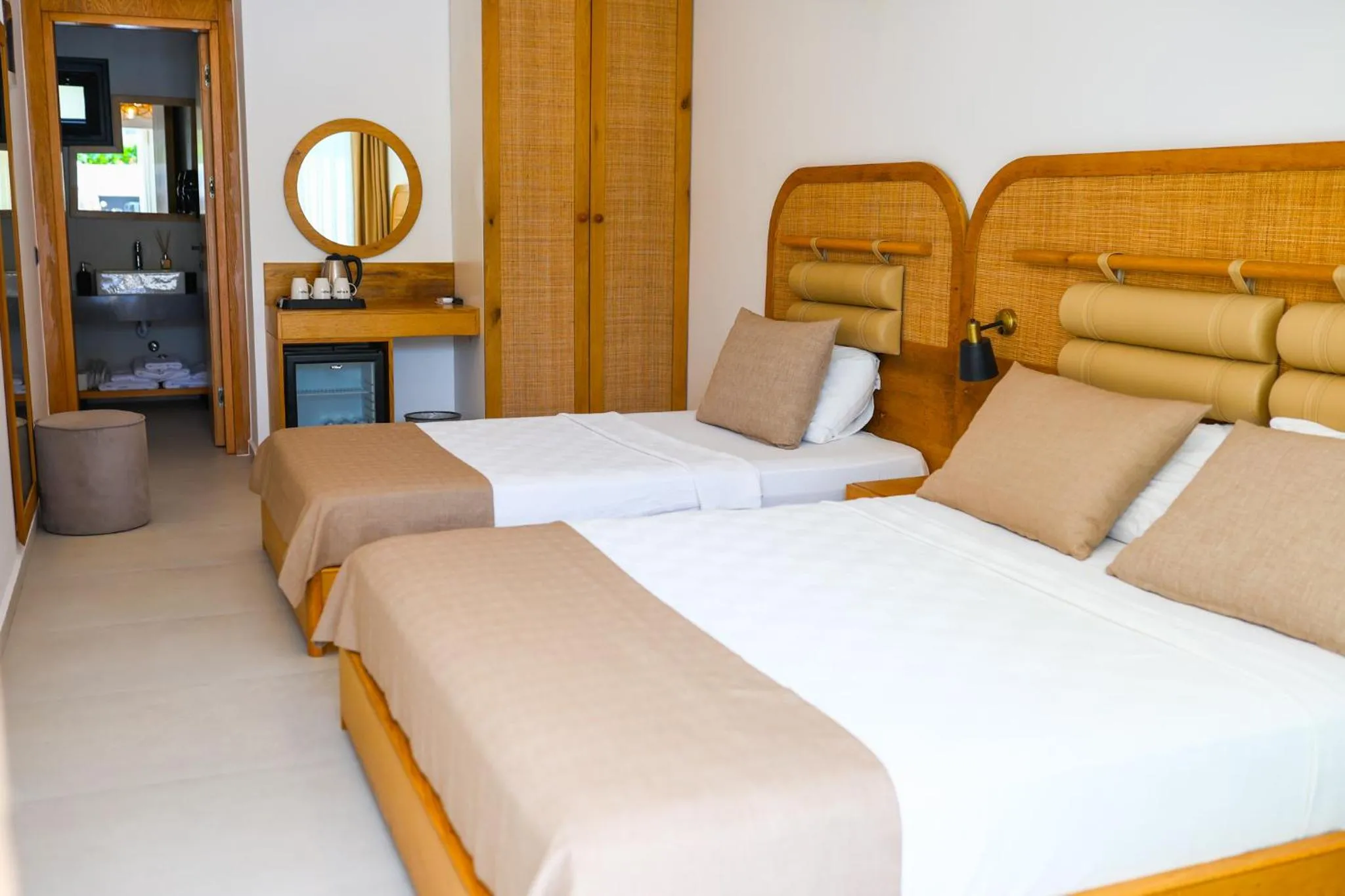 Bed in Blue Point Hotel Yalikavak