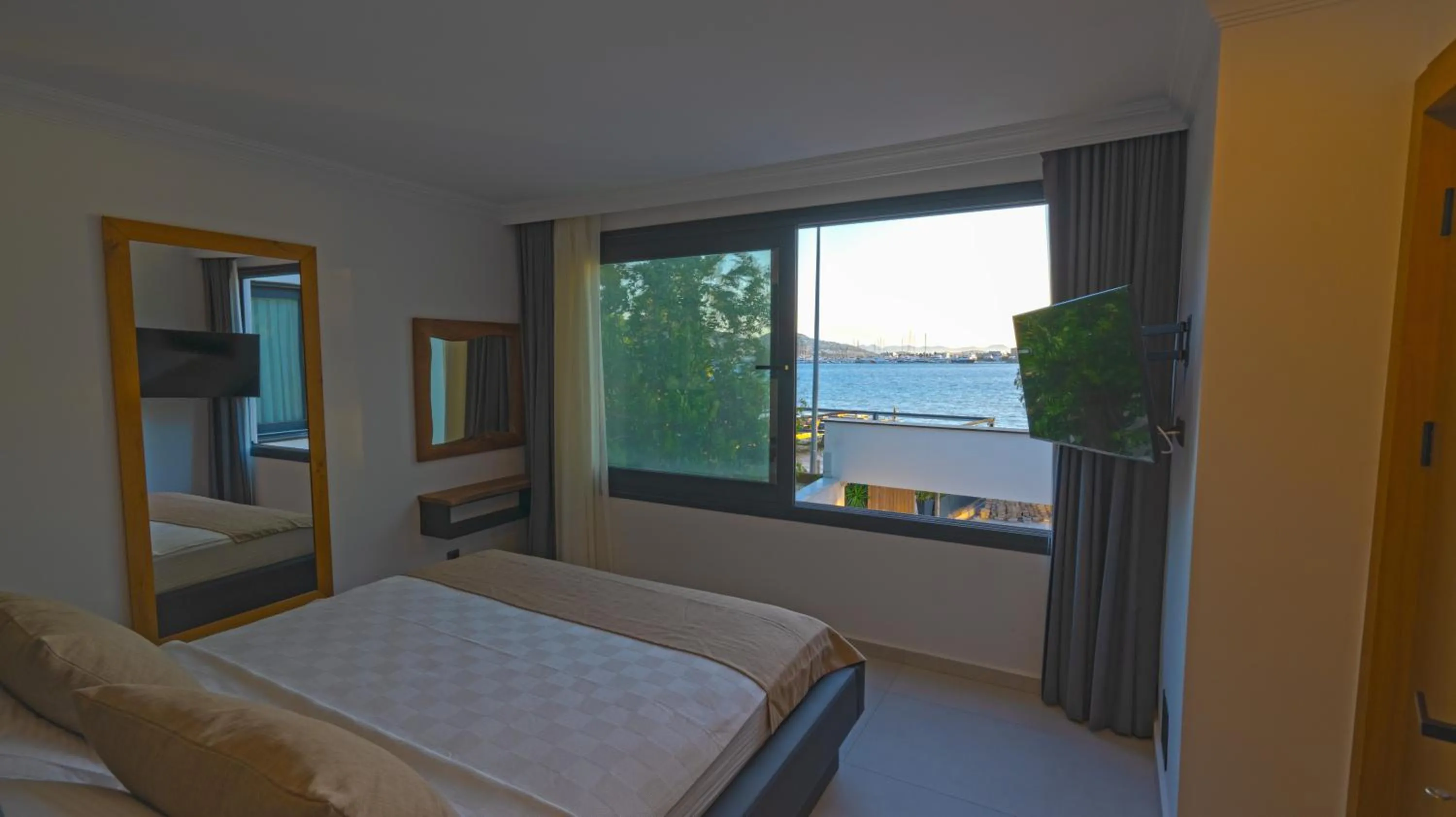 Bed in Blue Point Hotel Yalikavak