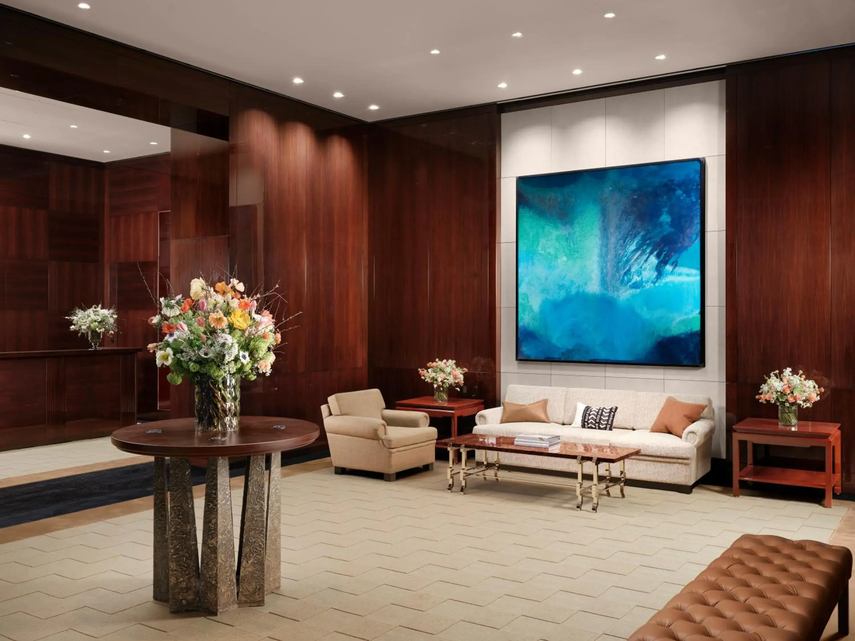 Lobby or reception in The Peninsula London Lobby or reception in The Peninsula London