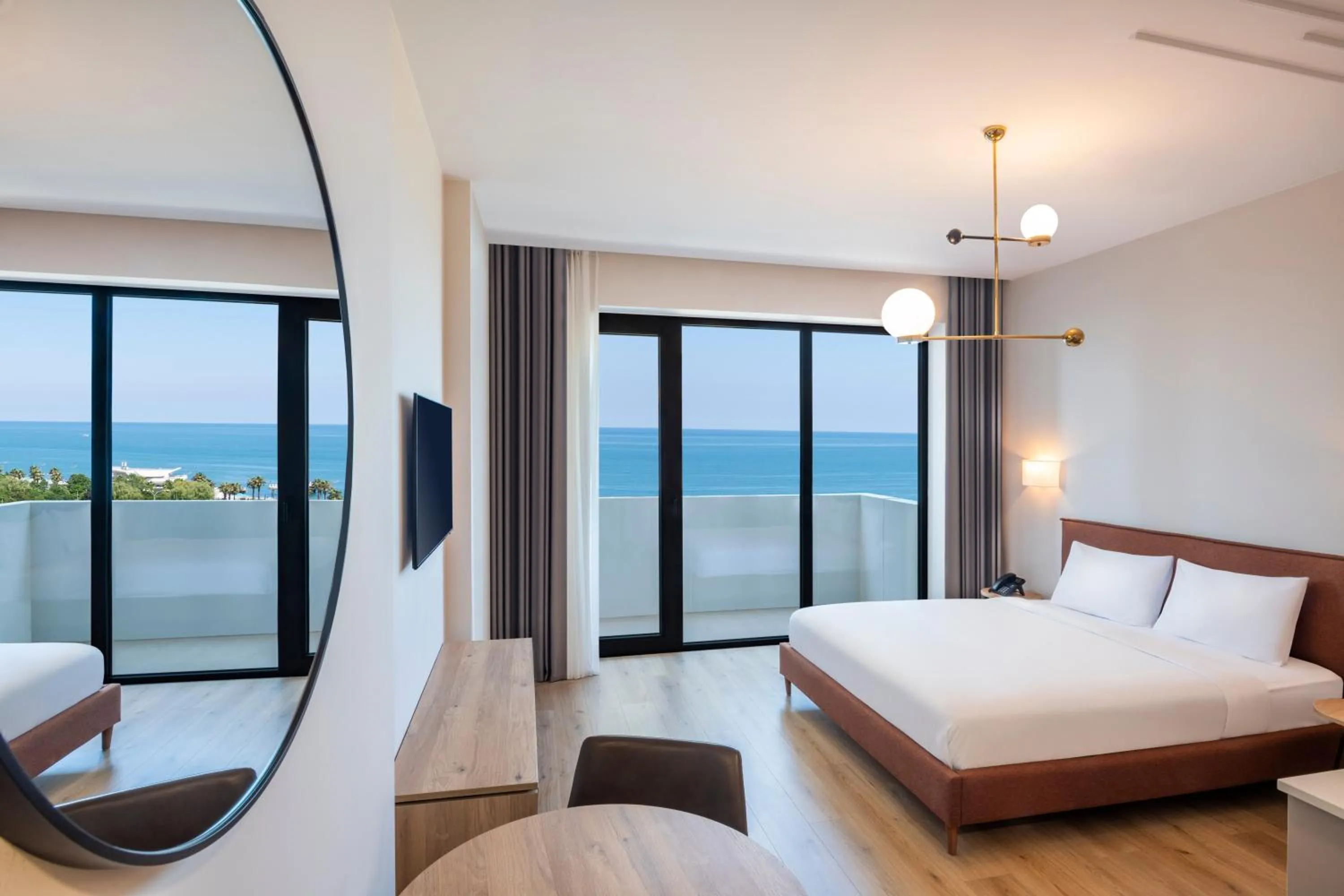 Bed in STEPS Batumi Hotel & Suites