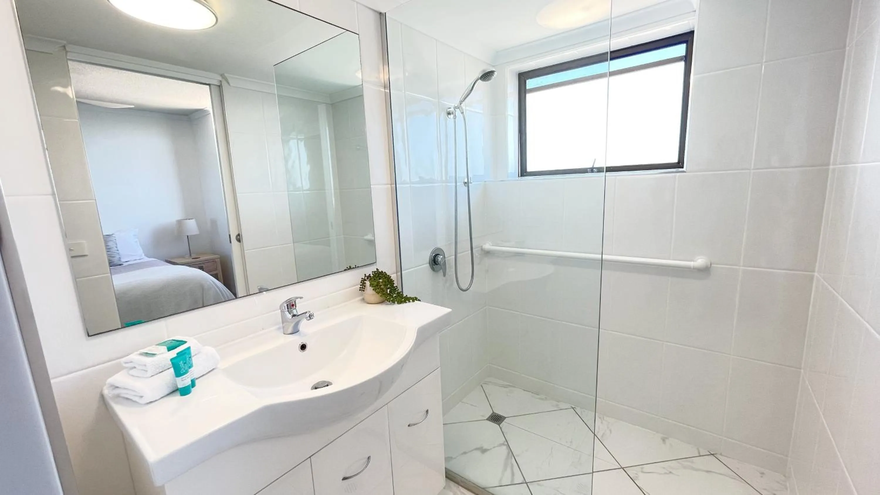 Shower in Maroochydore Riverfront Apartment