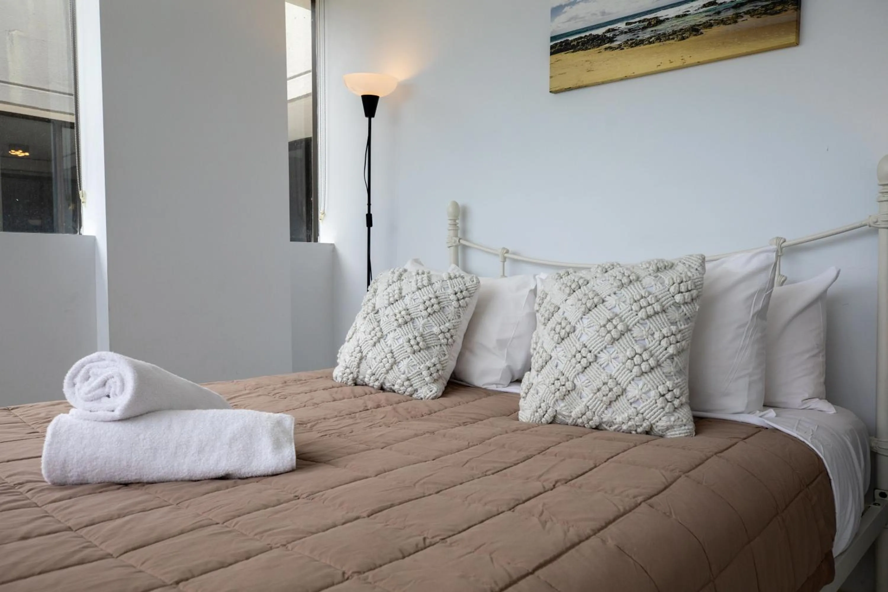 Bed in Maroochydore Riverfront Apartment