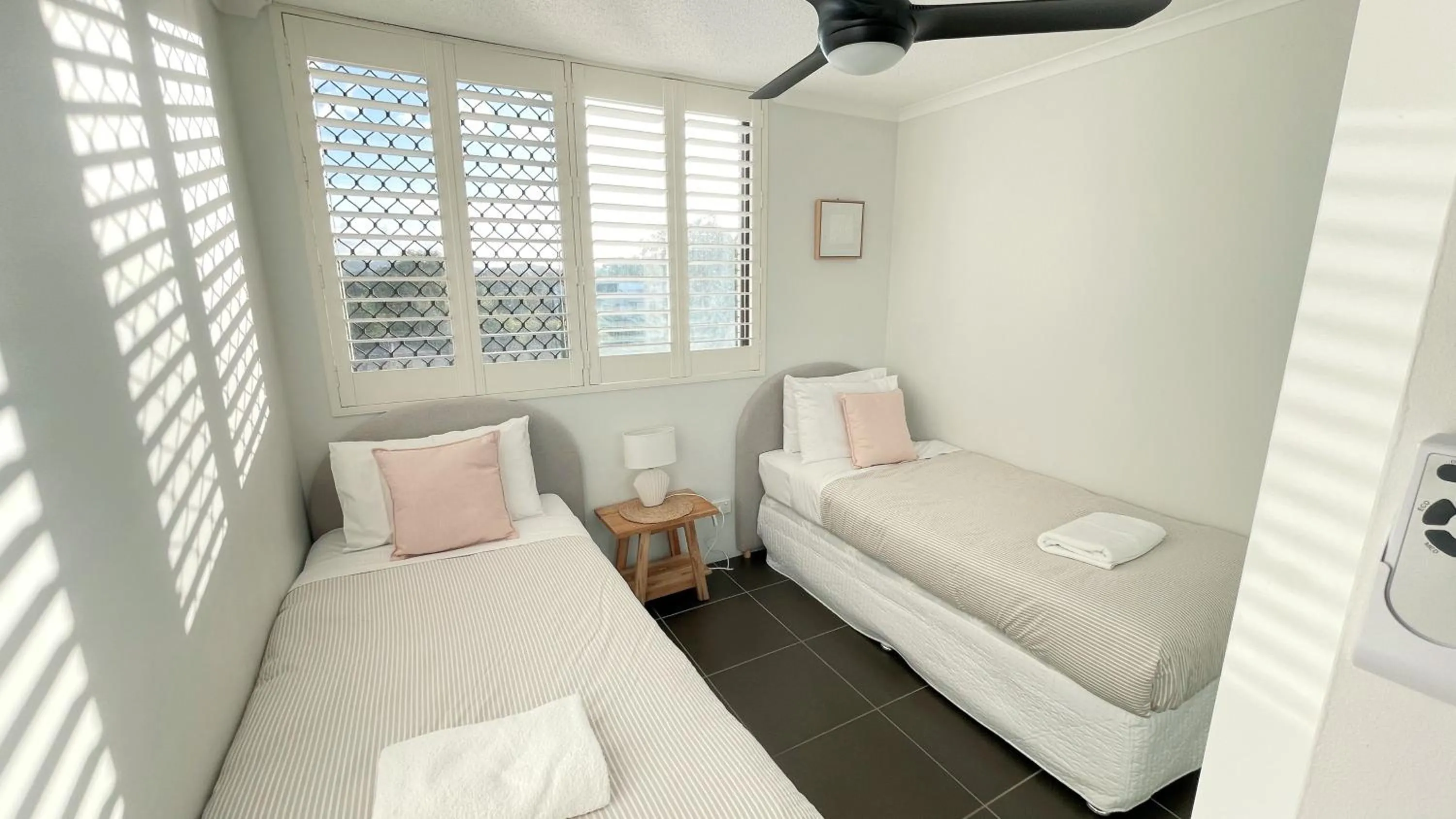 Bed in Maroochydore Riverfront Apartment