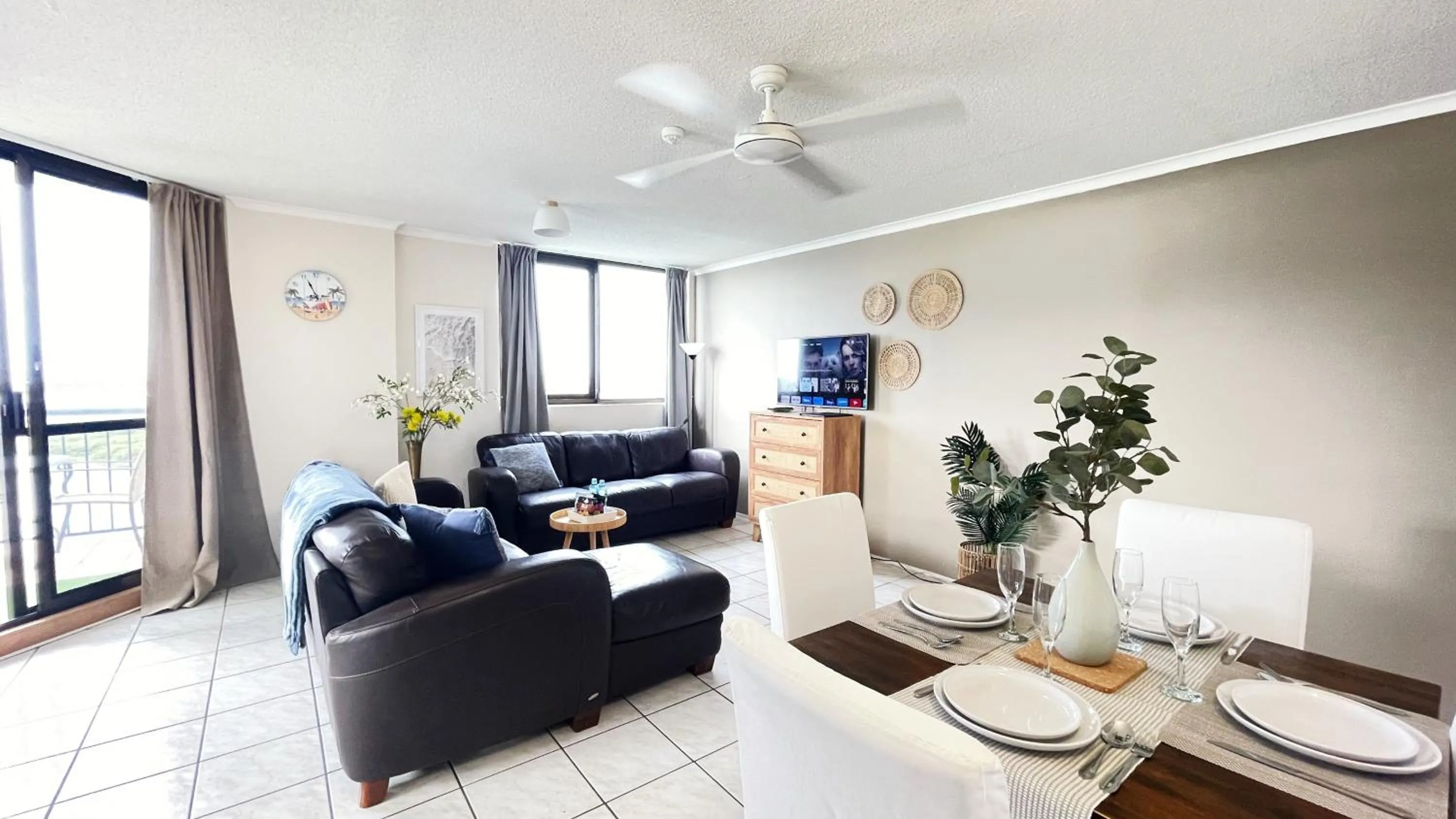 Living room in Maroochydore Riverfront Apartment
