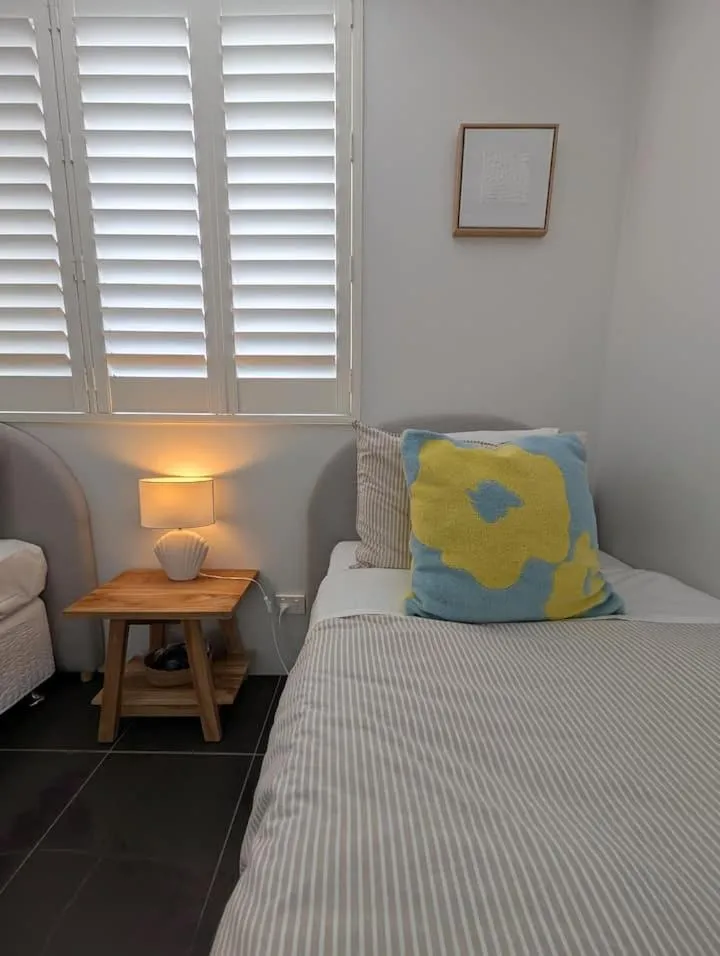 Bed in Maroochydore Riverfront Apartment