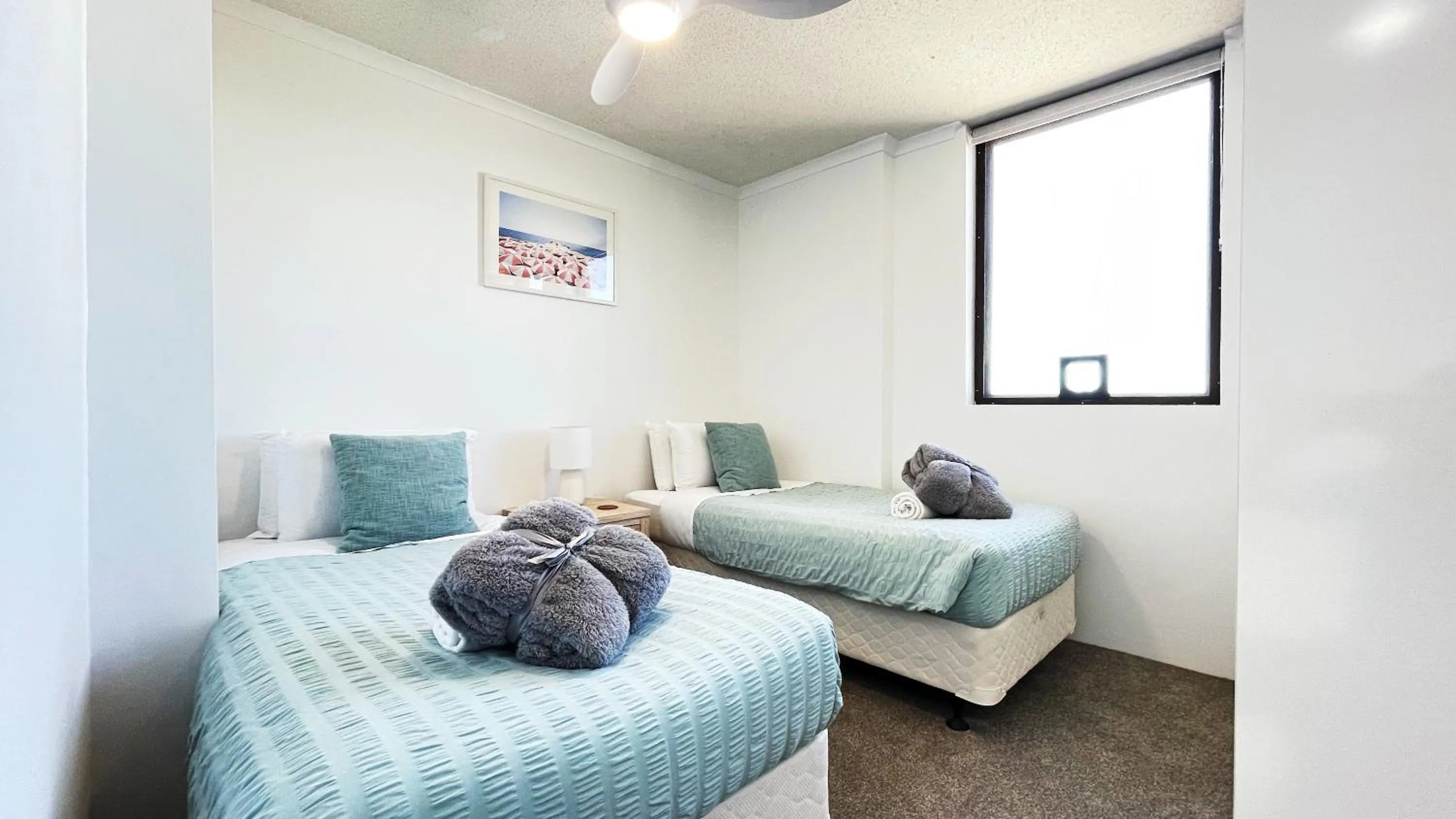 Bed in Maroochydore Riverfront Apartment