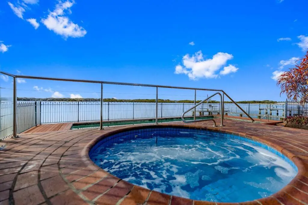 Swimming pool in Maroochydore Riverfront Apartment