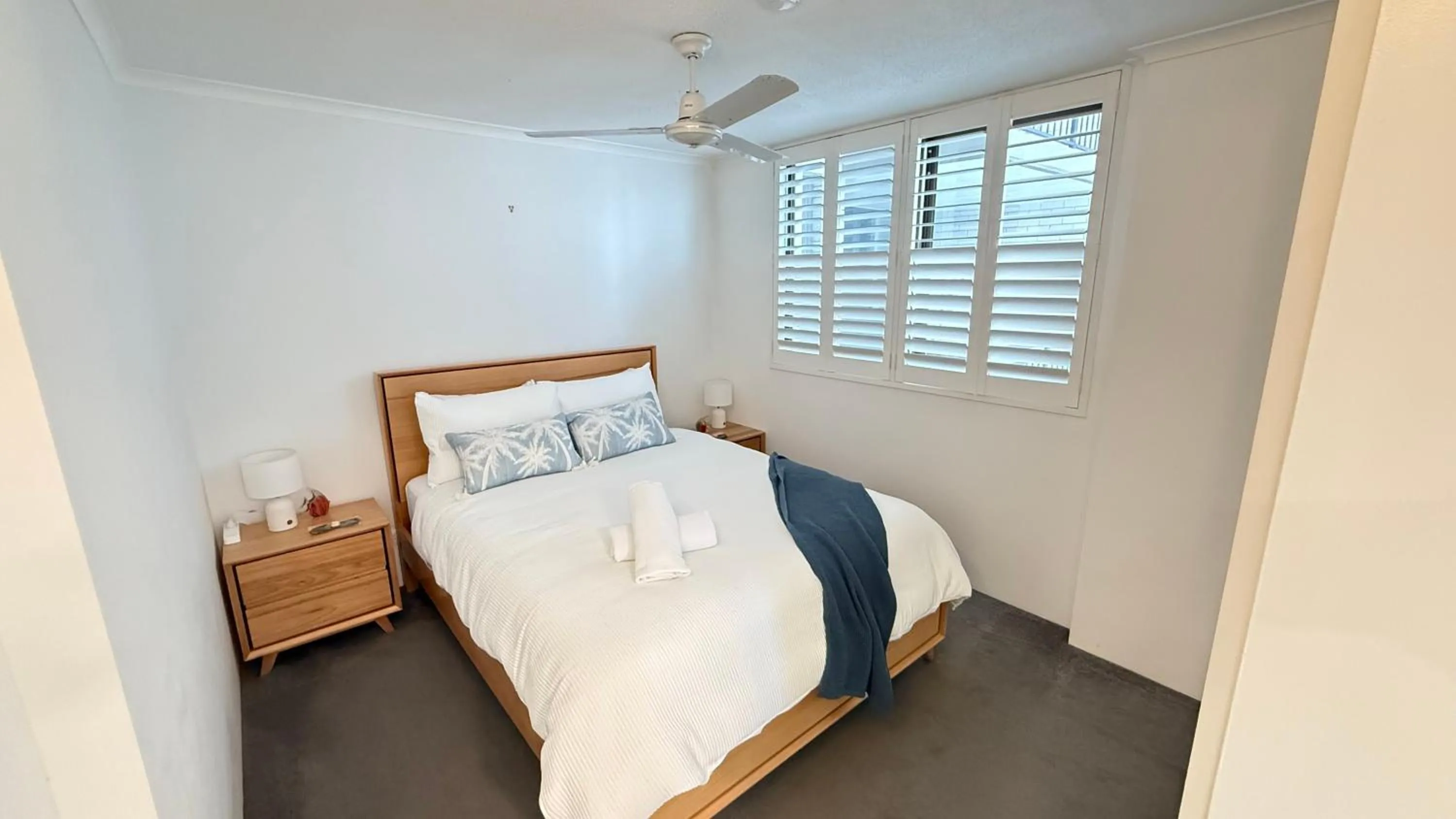 Bed in Maroochydore Riverfront Apartment