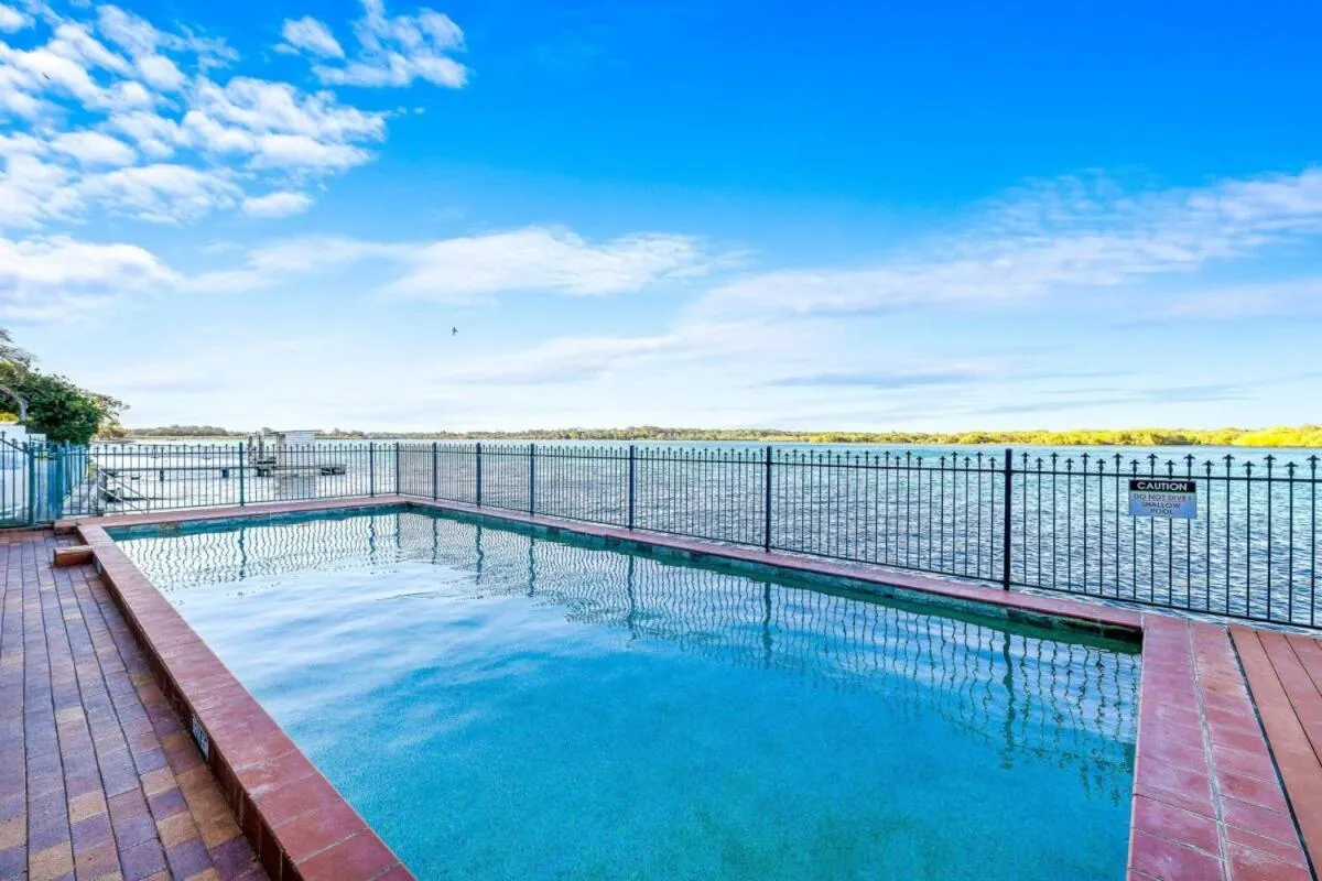 Swimming pool in Maroochydore Riverfront Apartment
