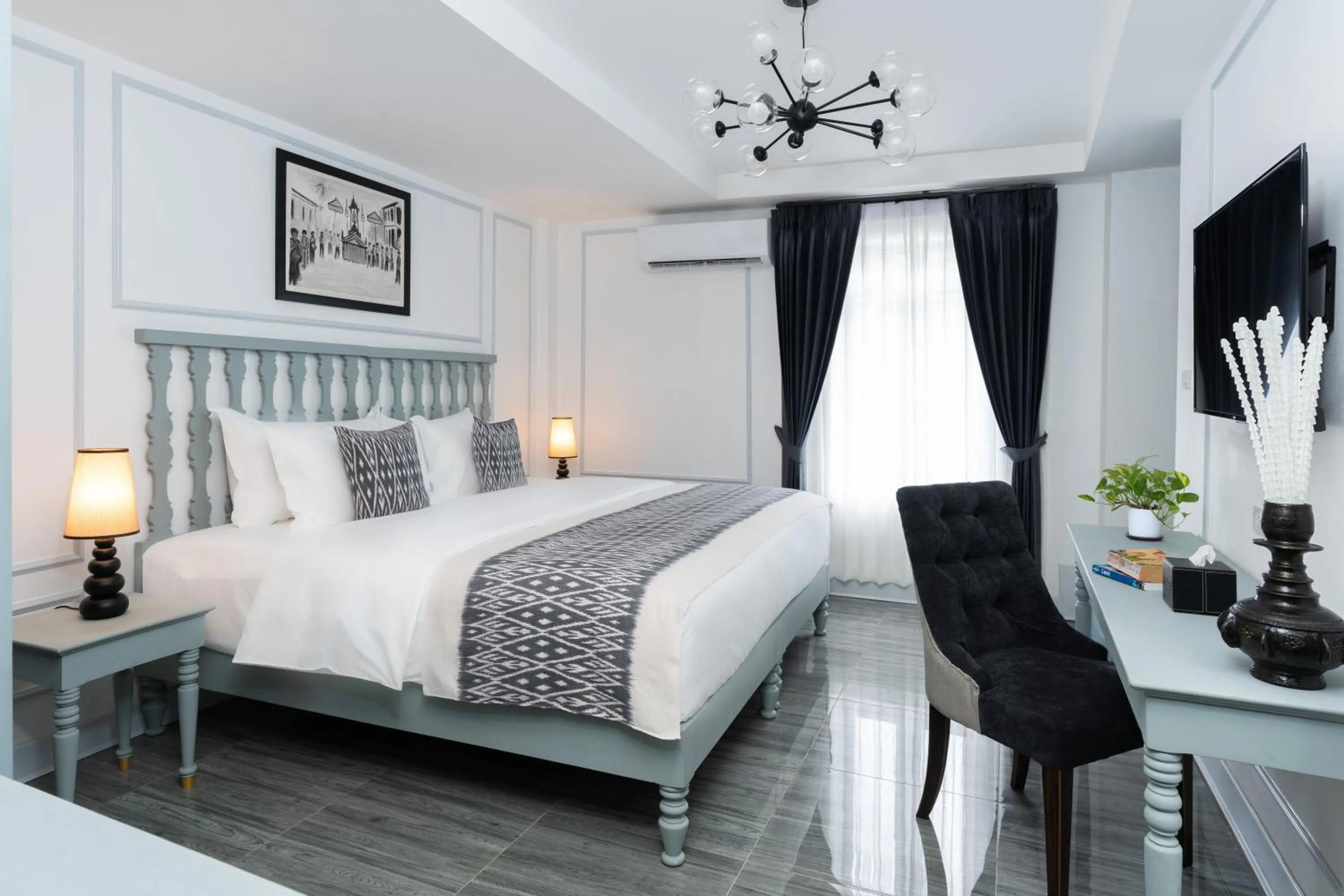 Bed in Luangprabang D'or Boutique Hotel