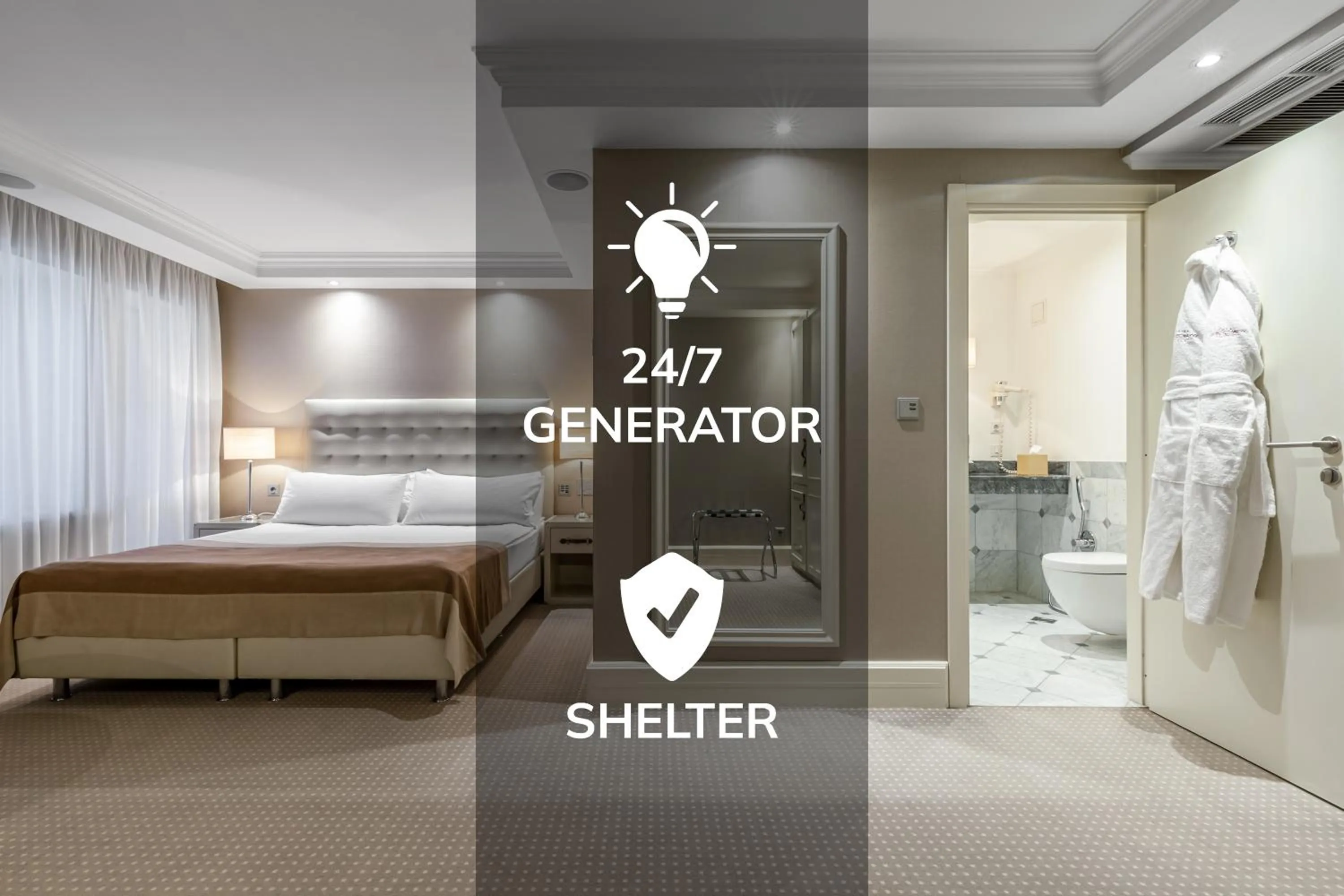 Bed in Maidan Palace Hotel