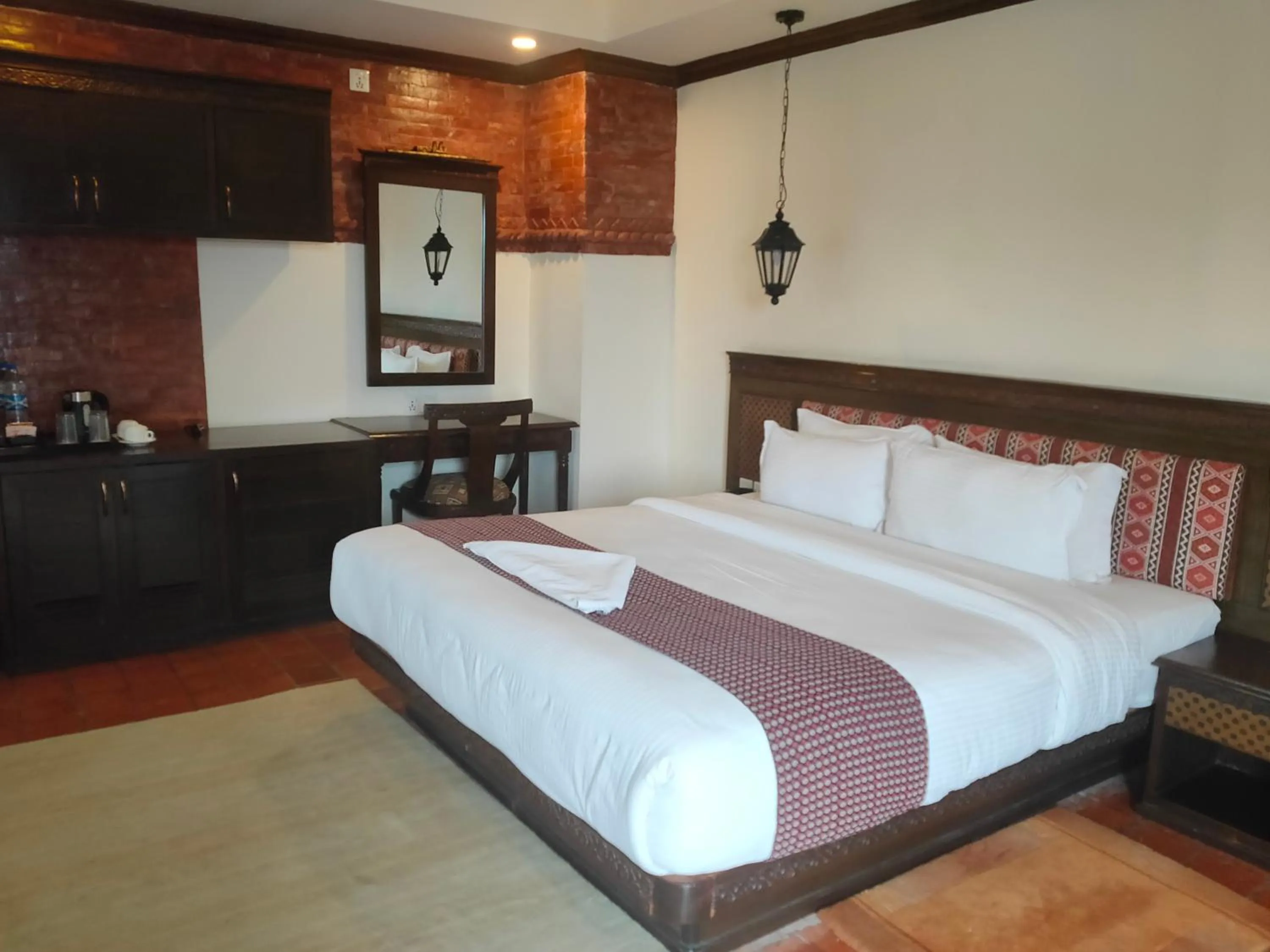 Bed in Pashupati Boutique Hotel & Spa
