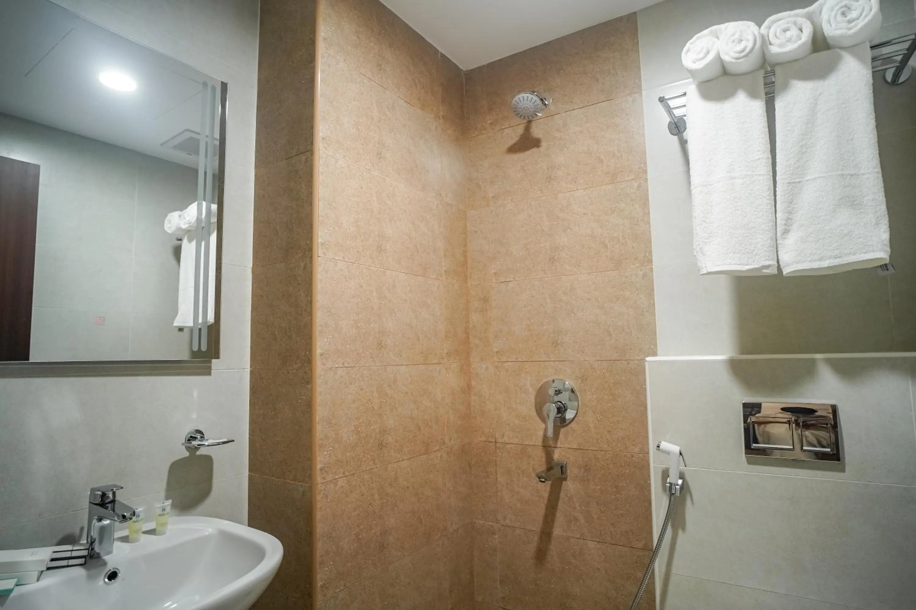 Shower in Worth Elite Hotel