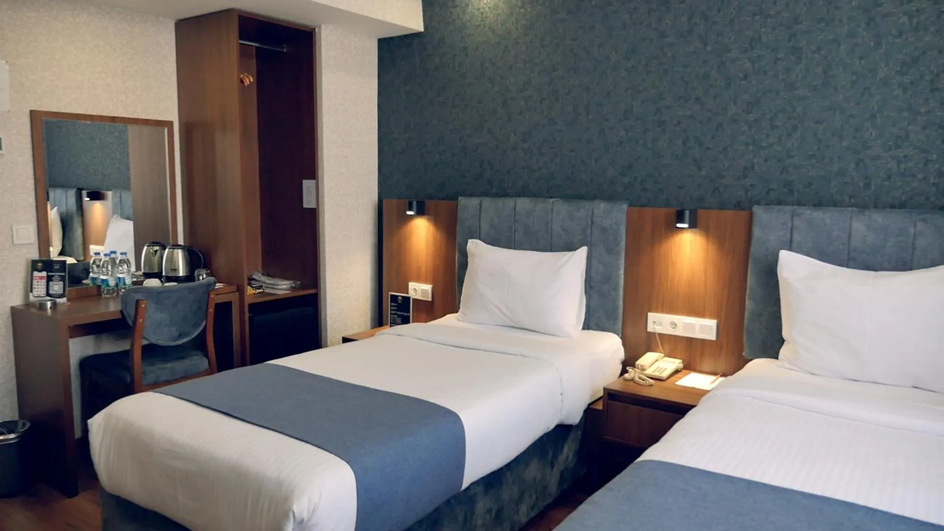 Bed in BUKAVİYYE HOTEL