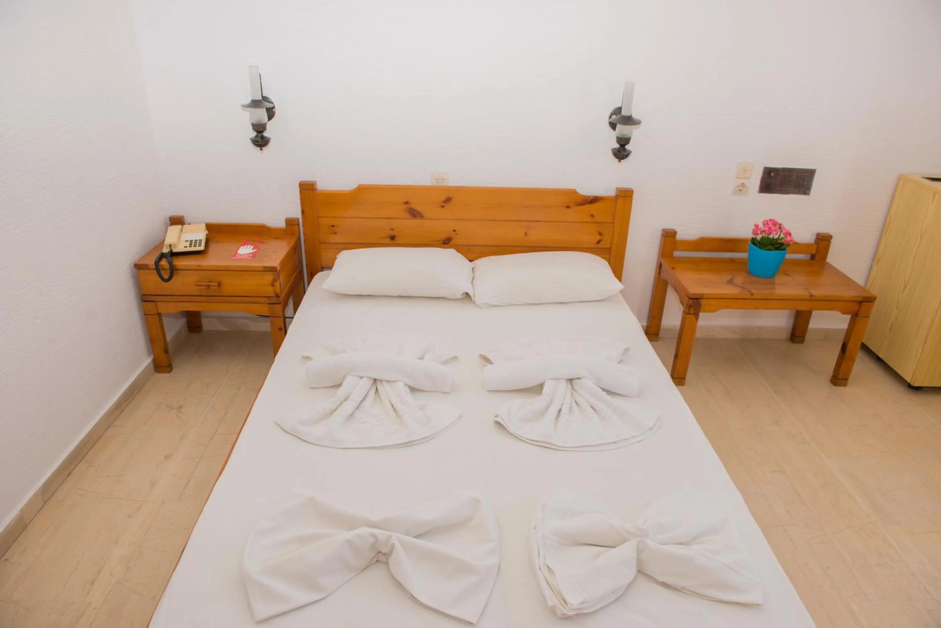 Bed in Hotel Velissarios