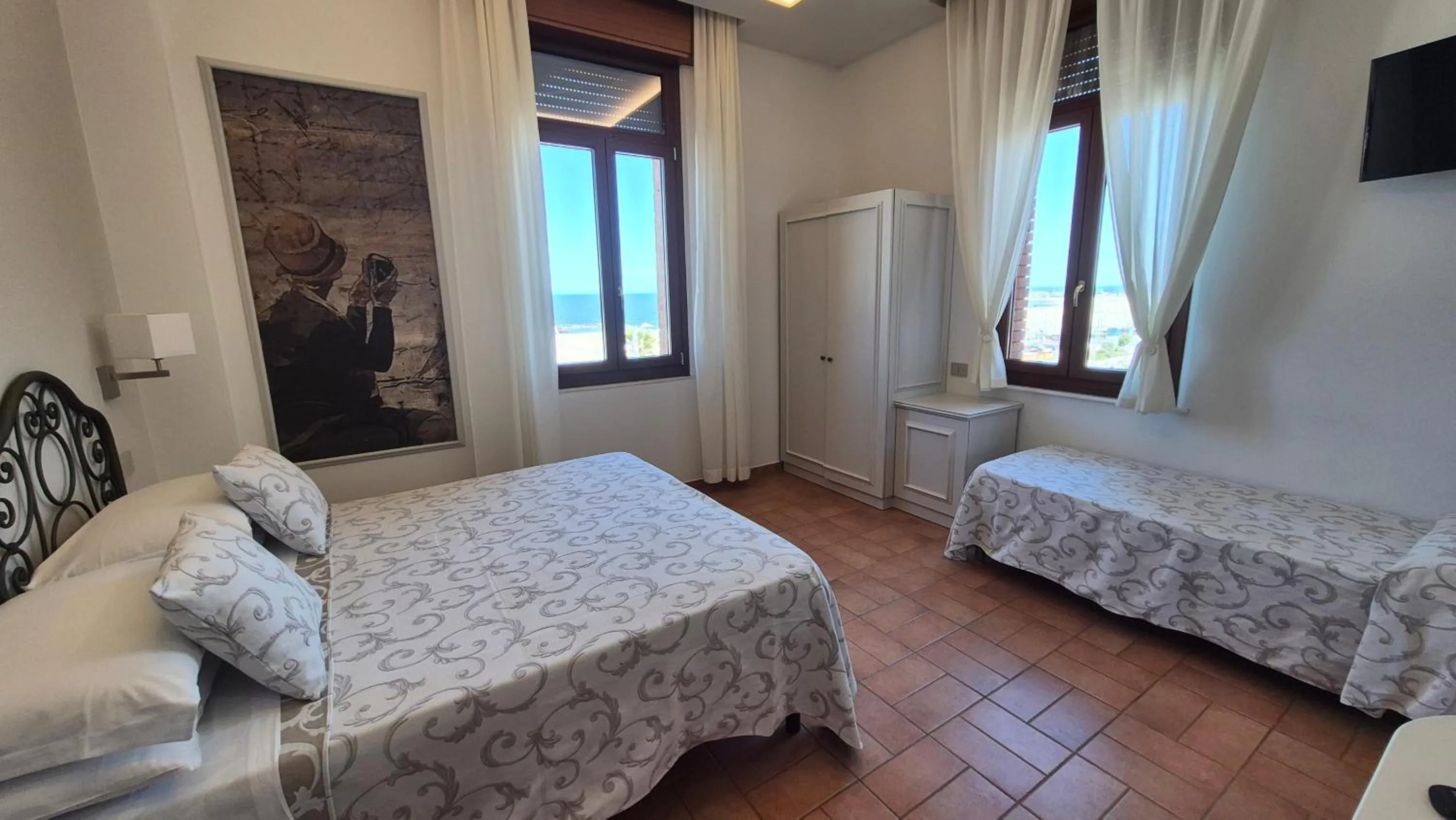 Sea view, Bed in Hotel Villa Fulgida
