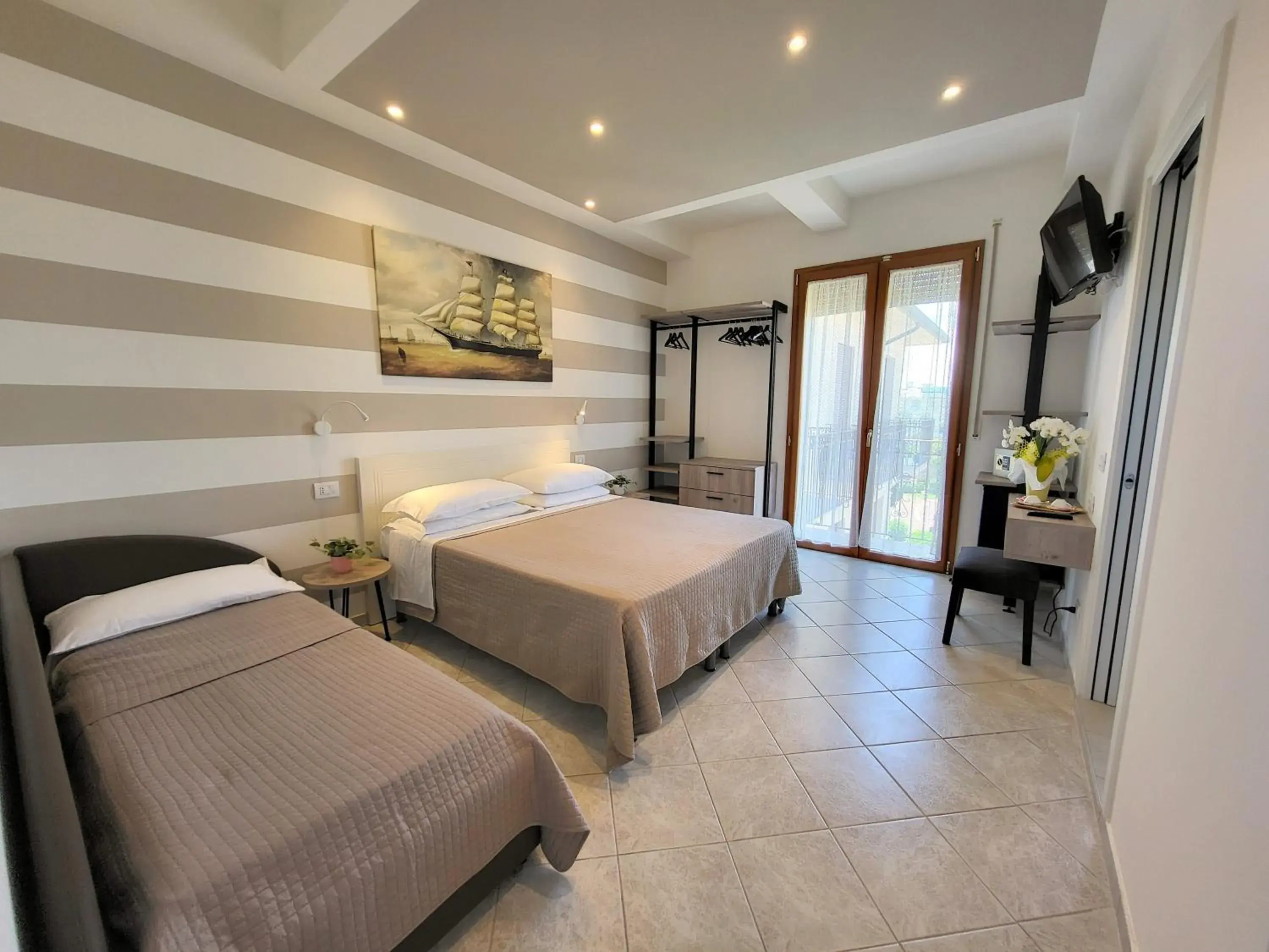 Bed in Hotel Villa Fulgida