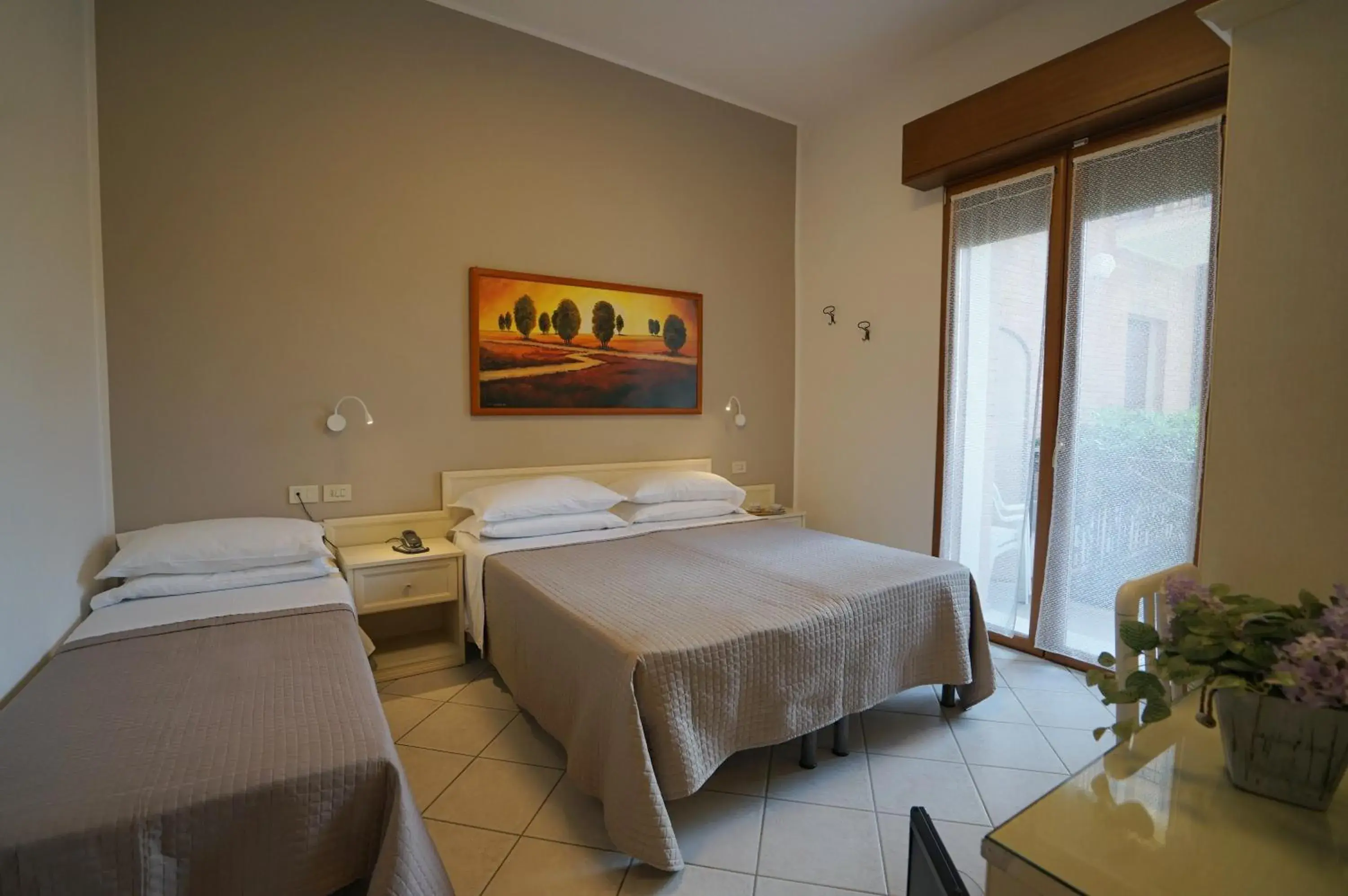 Bed in Hotel Villa Fulgida