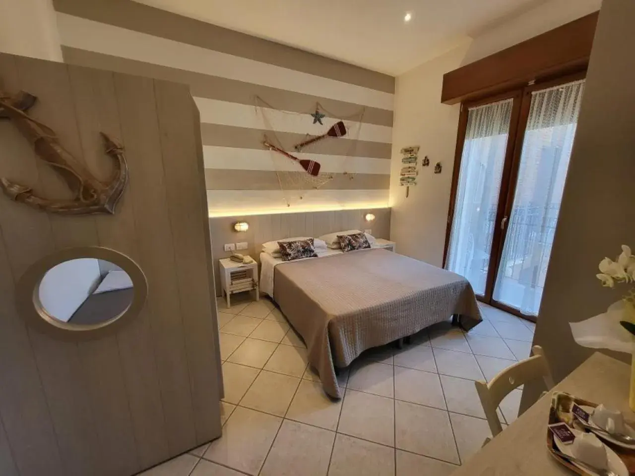 Bed in Hotel Villa Fulgida