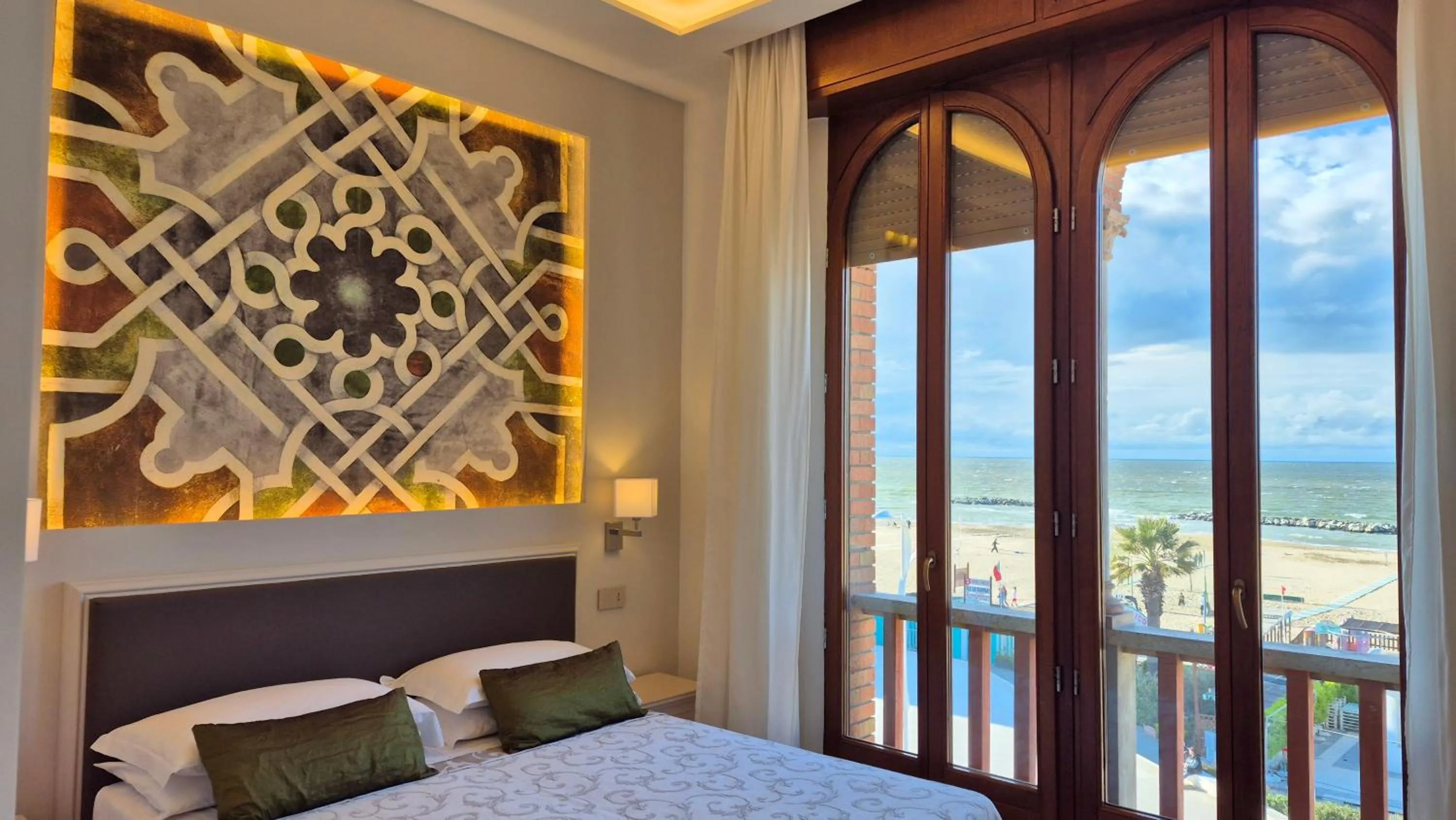 Bedroom, Bed in Hotel Villa Fulgida