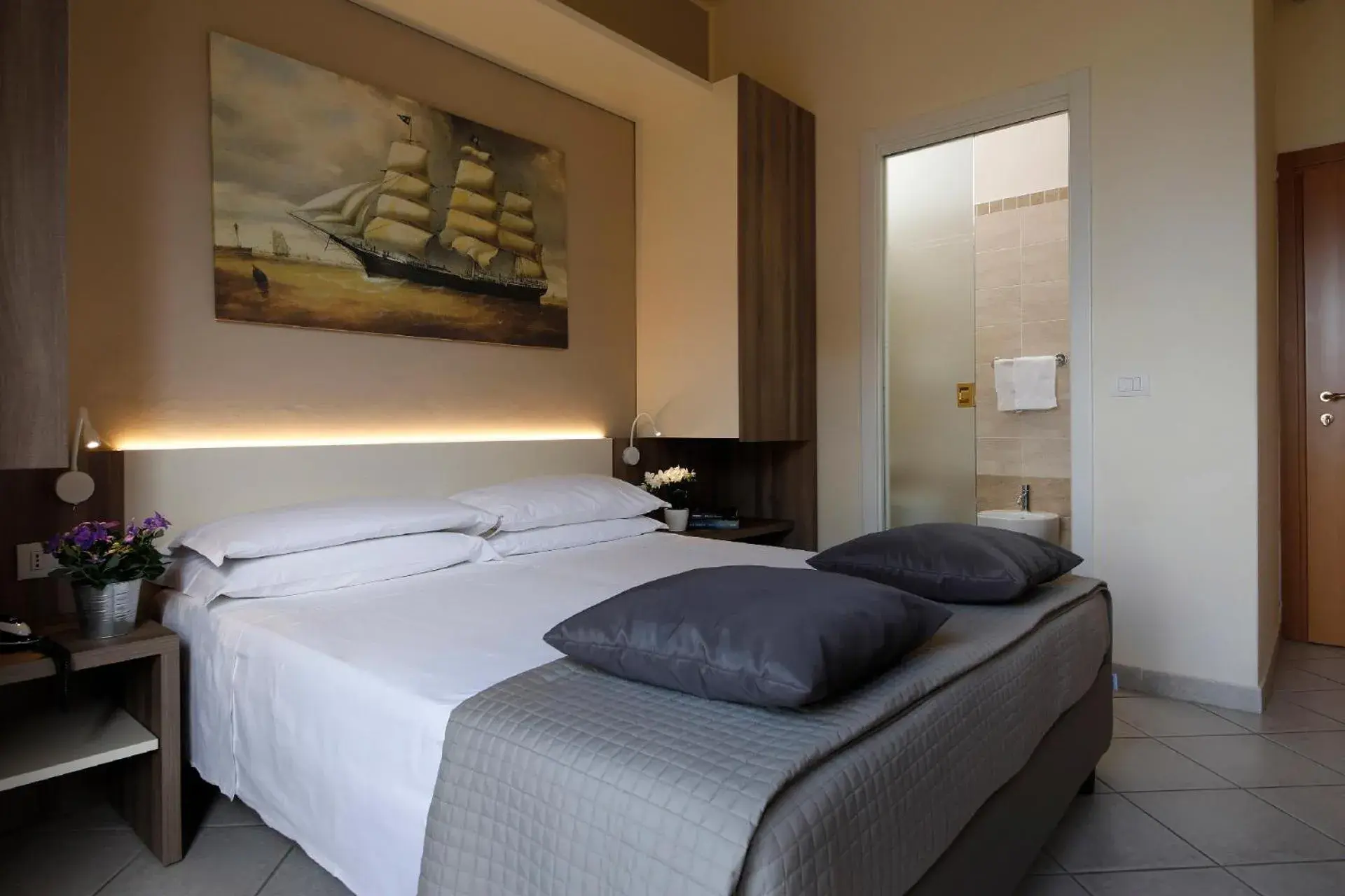 Bed in Hotel Villa Fulgida