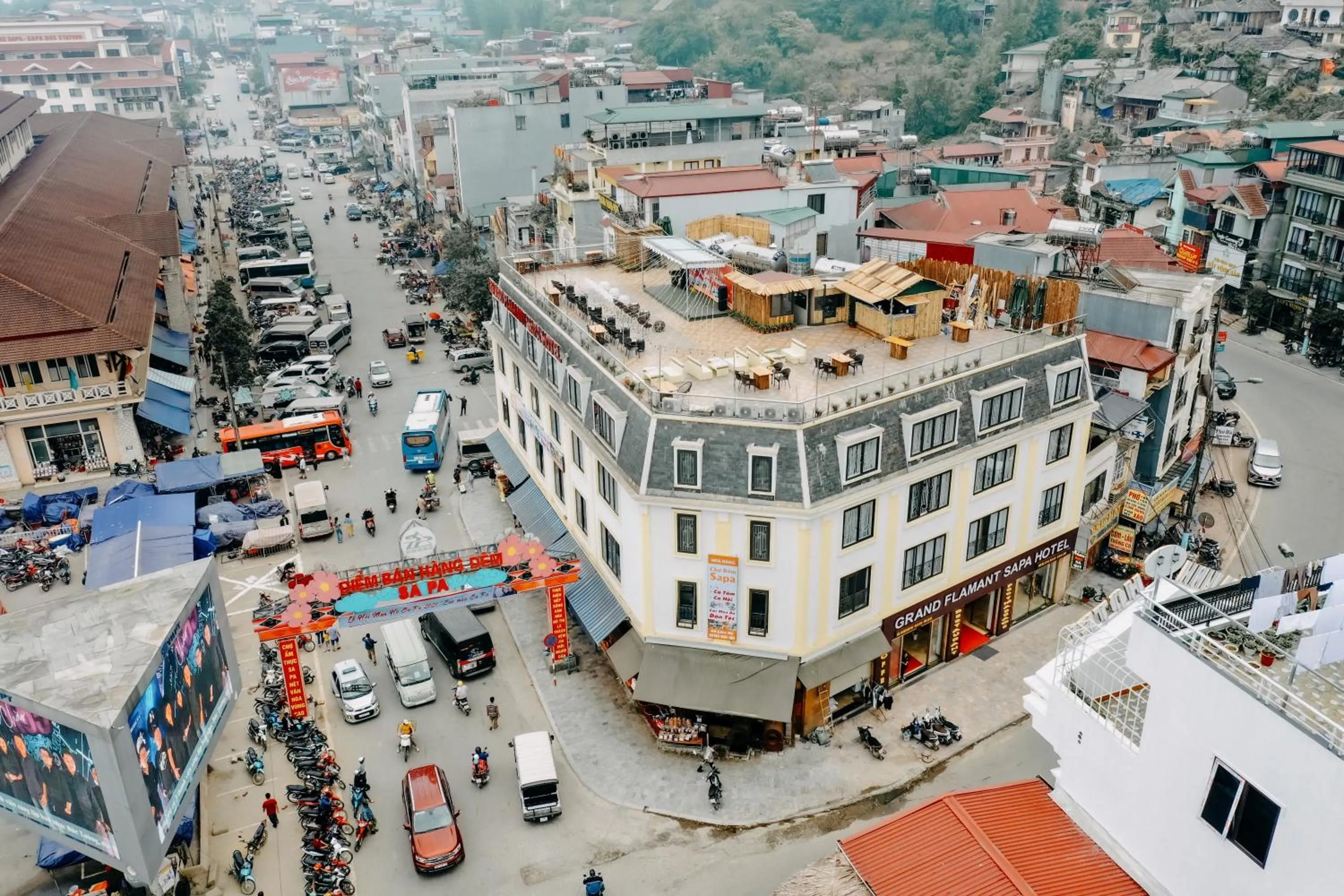 Property building in Grand Flamant Hotel Sapa