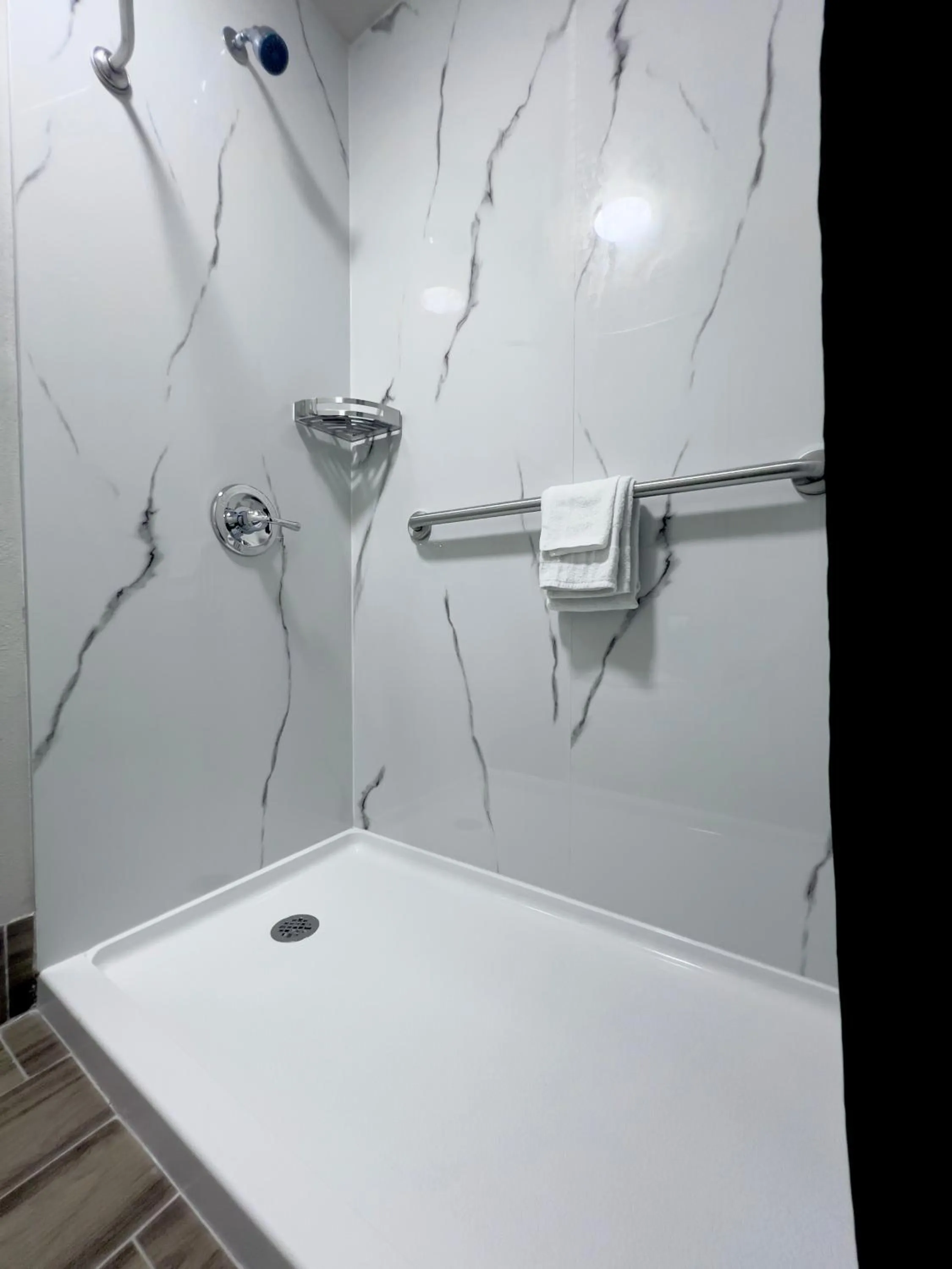 Shower in ECONOMY INN AND SUITES