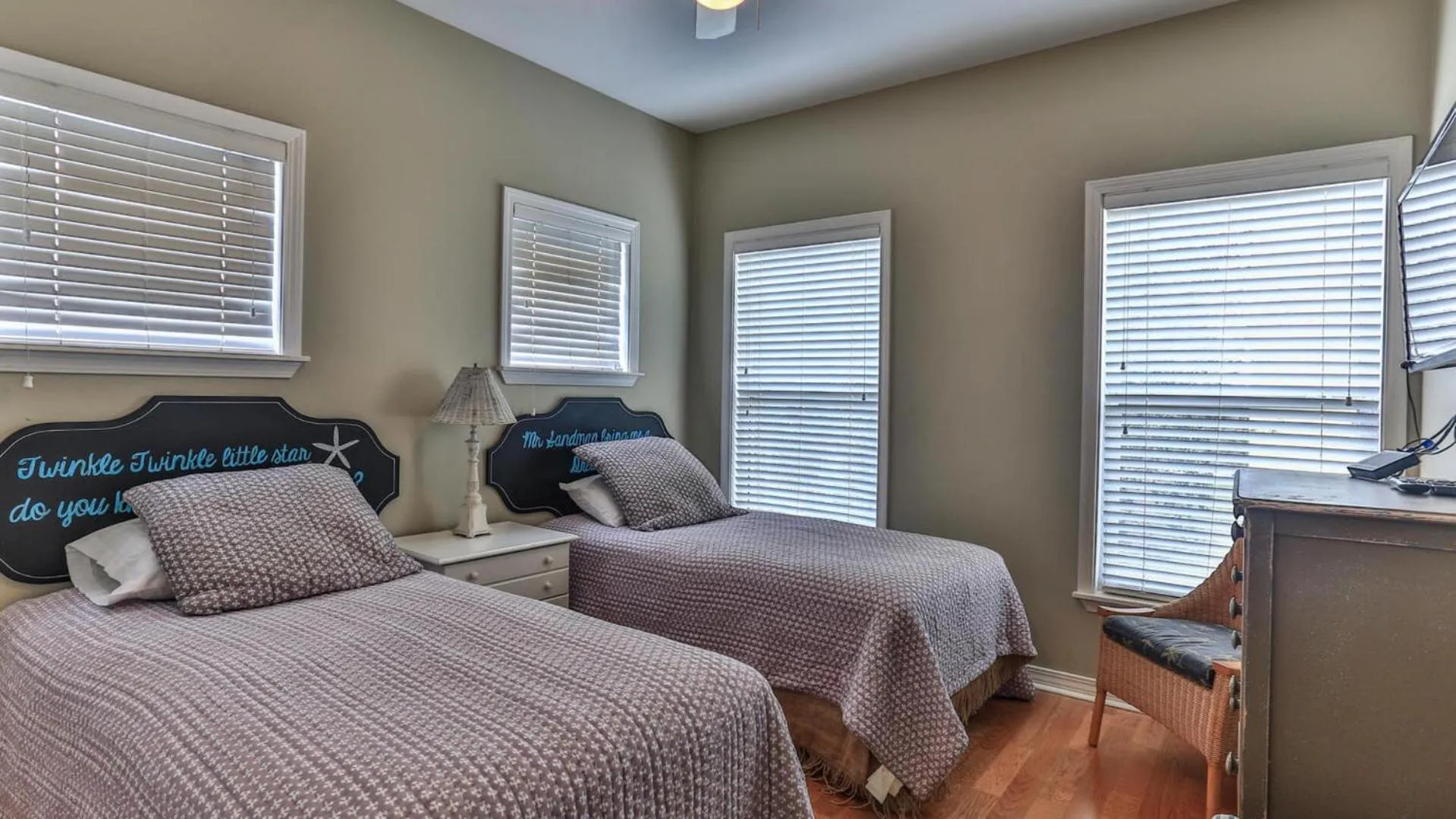 Bed in Biglows Bungalow - About a quarter mile to PRIVATE Neighborhood Beach Access, Pet Friendly, Community Pool