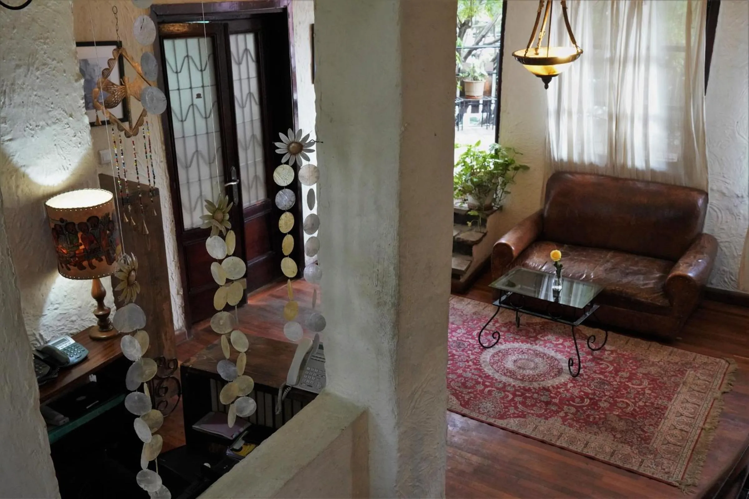 Living room in Tryst Boutique Hotel