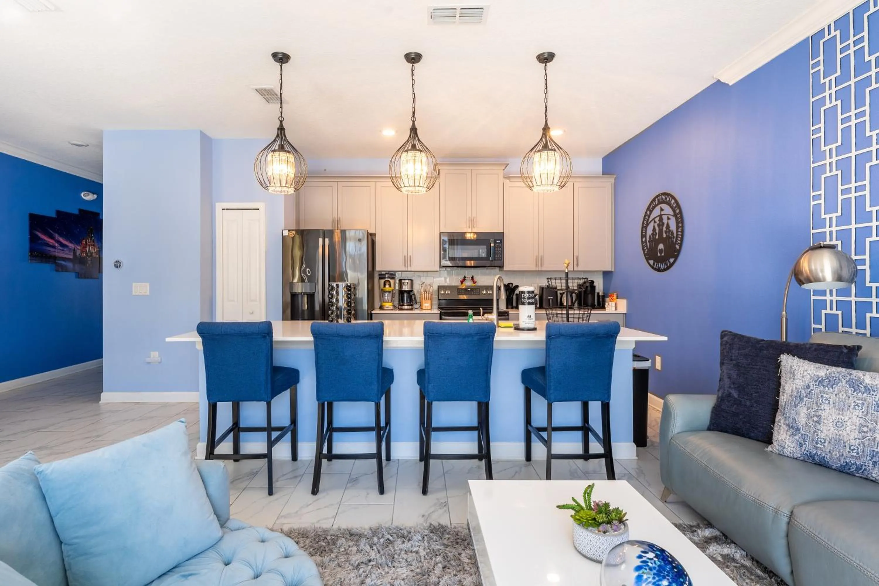 Kitchen or kitchenette in Family Retreat near Disney with Pool & Hot Tub!